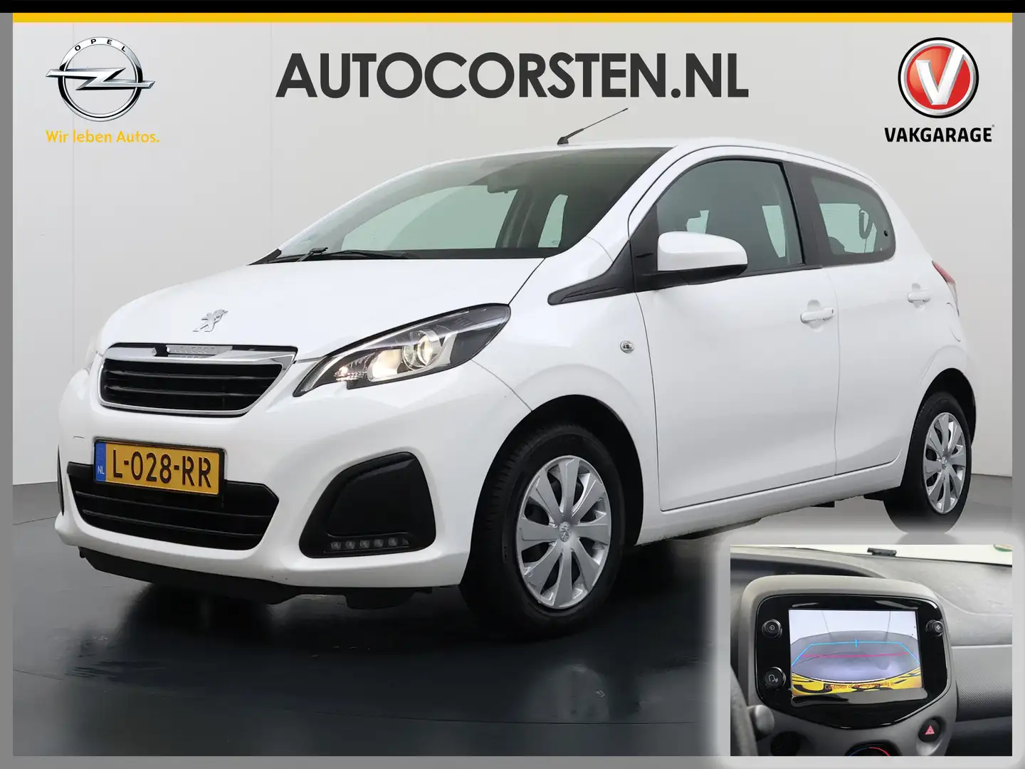 Peugeot 108 Camera Navi* Apple Carplay Android Airco DAB Activ Wit - 1