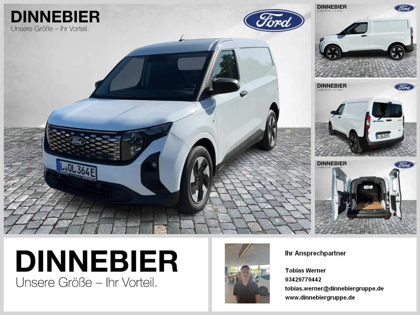 Ford Transit Courier Kasten LKW Trend 100 kW Wit - 1