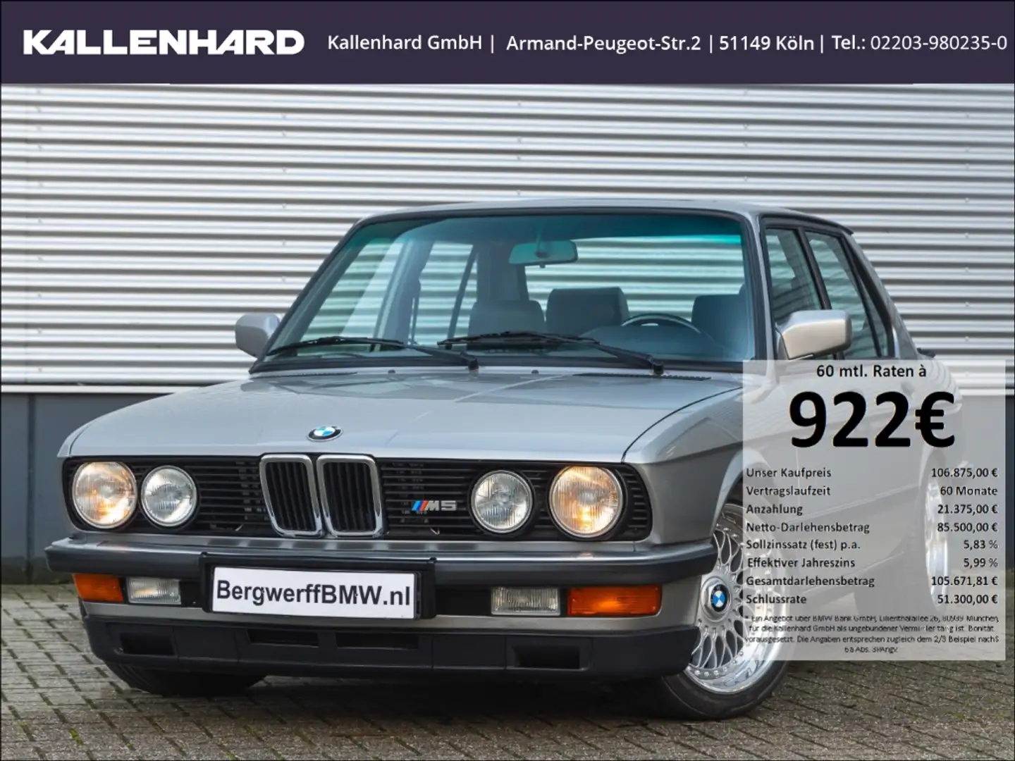 BMW M5 -E28-Voll-Restauration Silber - 1