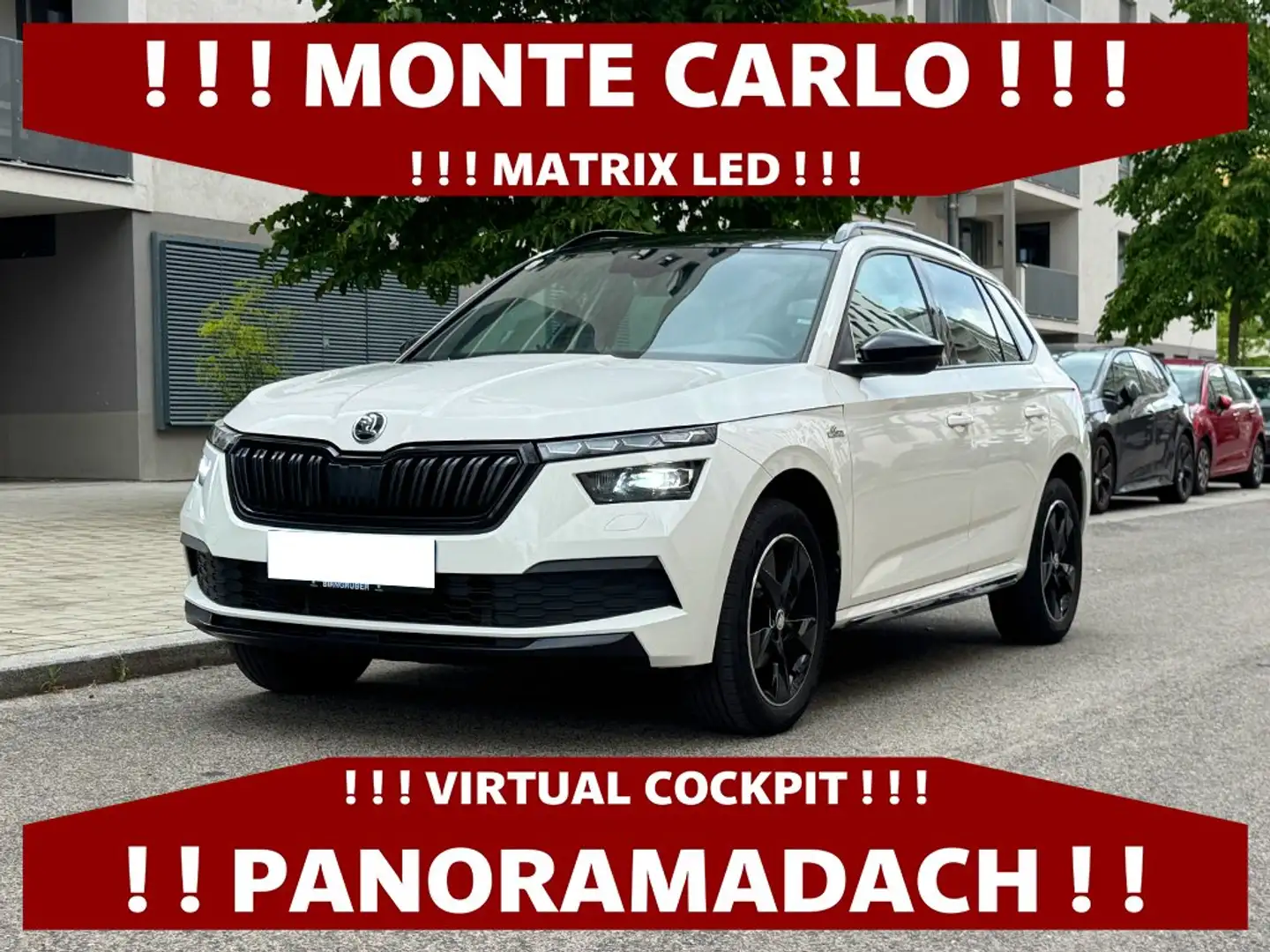 Skoda Kamiq 1,5 TSI | MONTE CARLO | MATRIX LED | PANORAMA Weiß - 1
