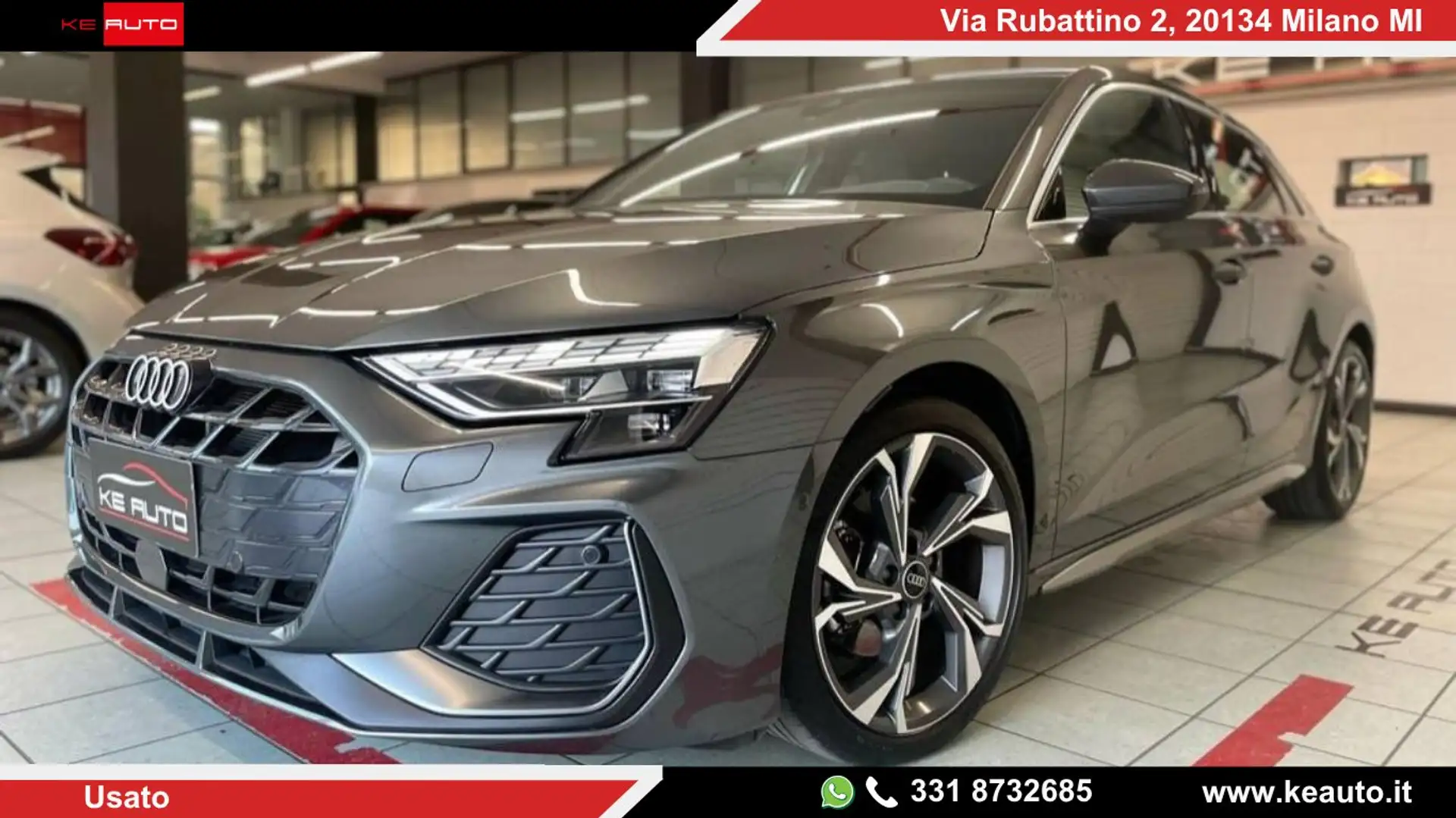 Audi A3 Sportback 35 eTfsi S line edition s-tronic Grijs - 1