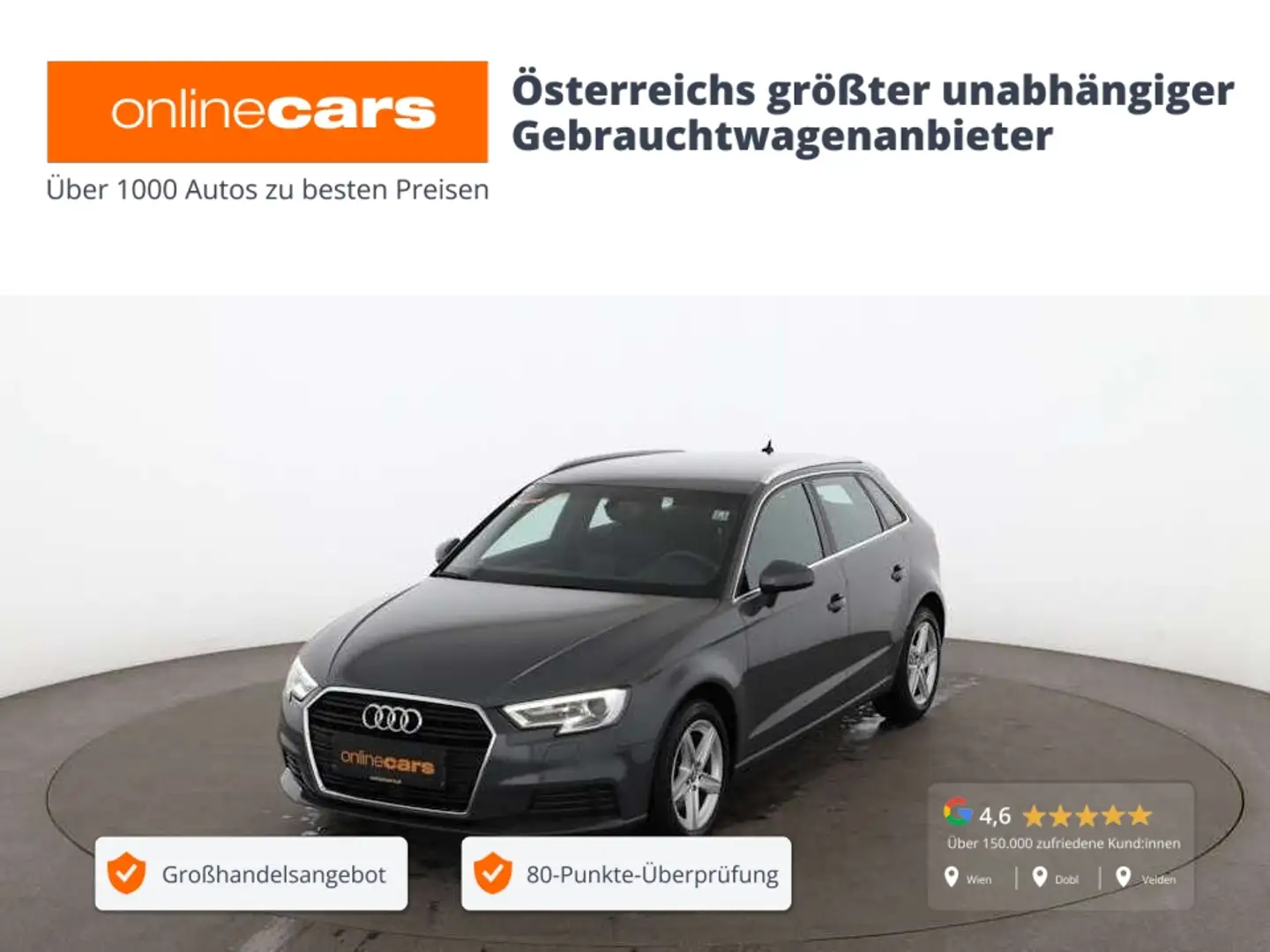 Audi A3 Sportback 30 TDI XENON NAVI SITZHZG TEMPOMAT Gri - 1
