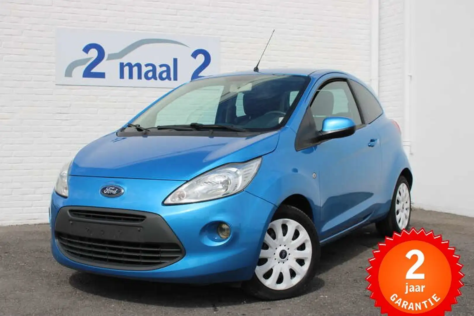 Ford Ka/Ka+ 1.2i Airco incl 2 JAAR garantie! Blauw - 1