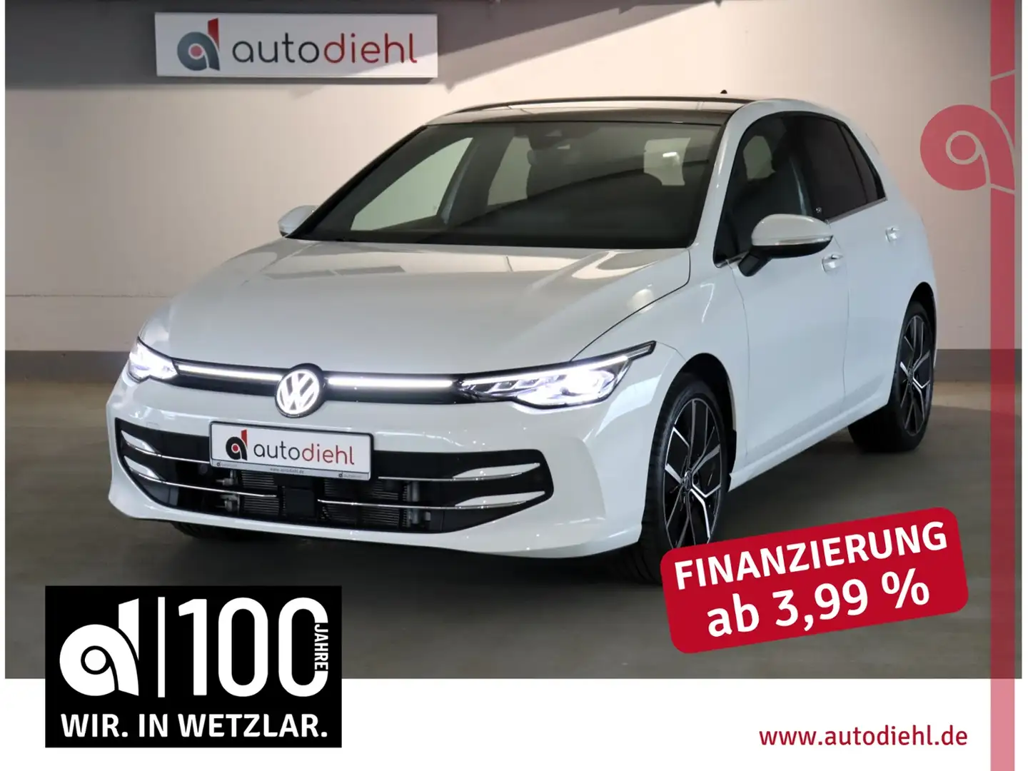 Volkswagen Golf VIII 1.5 eTSI DSG Edition 50 *AHK*PANO Weiß - 1
