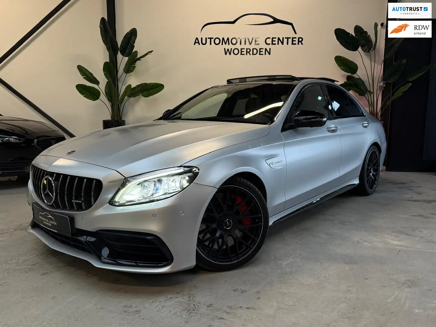 Mercedes-Benz C 63 AMG S FACELIFT 510PK PANO SFEERVERLICHTING BURMESTER V Szary - 1