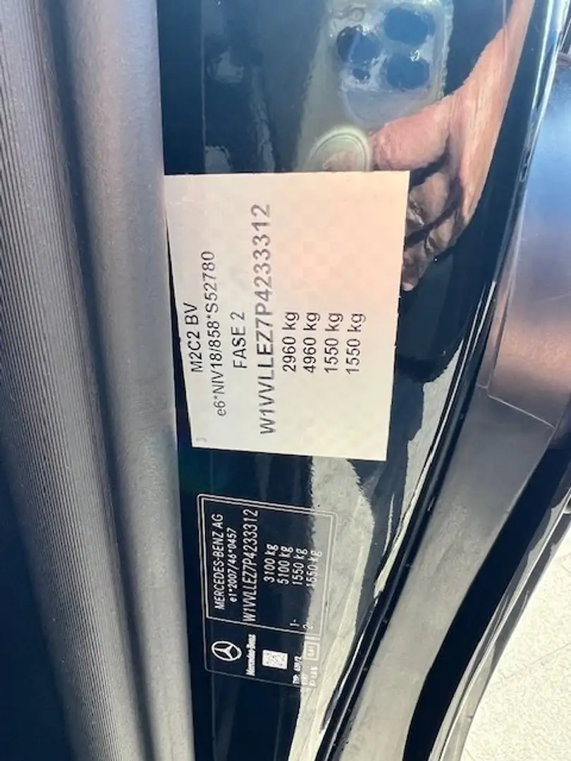 Mercedes-Benz V 220 XXL A3 DUBBELE KABINE 46000 EURO EX BTW Noir - 2