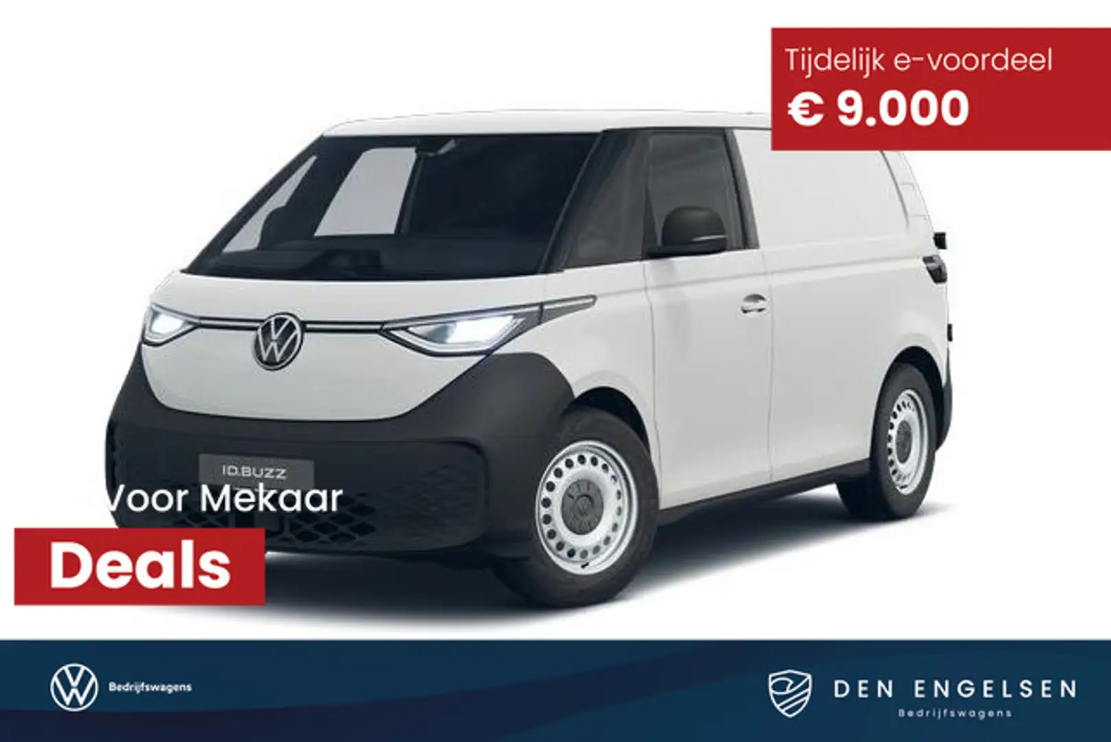 Volkswagen ID. Buzz Cargo ID. Buzz Cargo 170 pk, Economy Business, Achteruit Weiß - 1