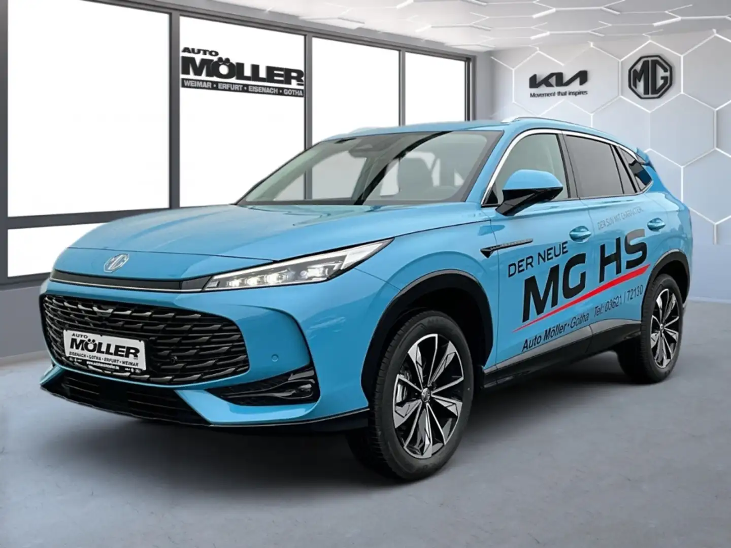 MG HS LUXURY 1.5T AT LED/NAV/Leder/Digitales/Cockpit/Mem Blau - 2