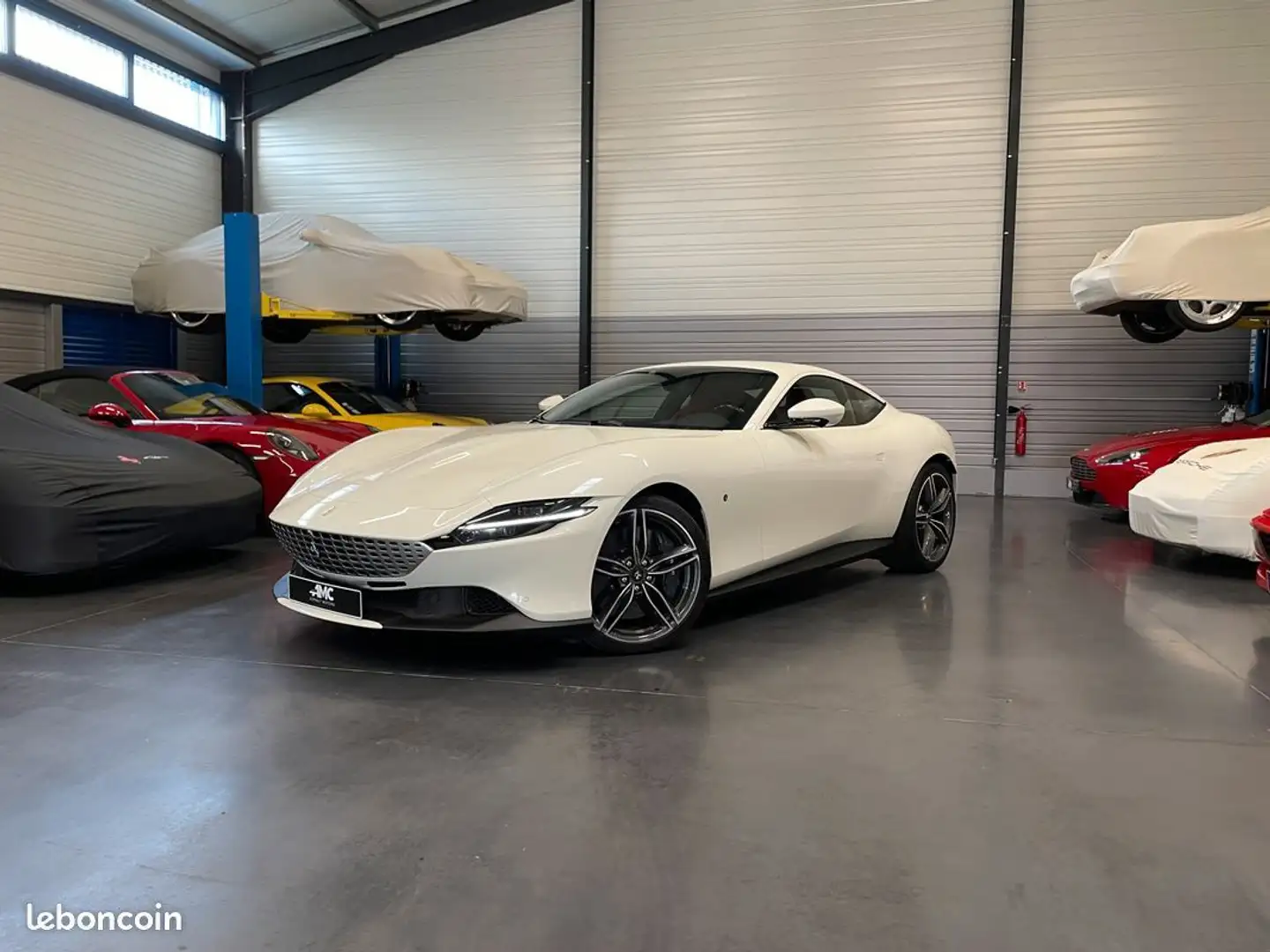 Ferrari Roma 620cv TVA Récupérable 1ère main PPF Entretien à jo Blanc - 2