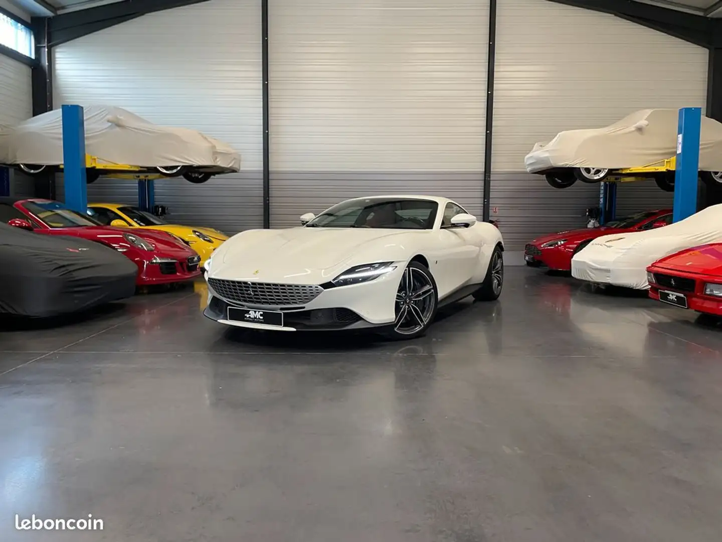Ferrari Roma 620cv TVA Récupérable 1ère main PPF Entretien à jo Blanc - 1