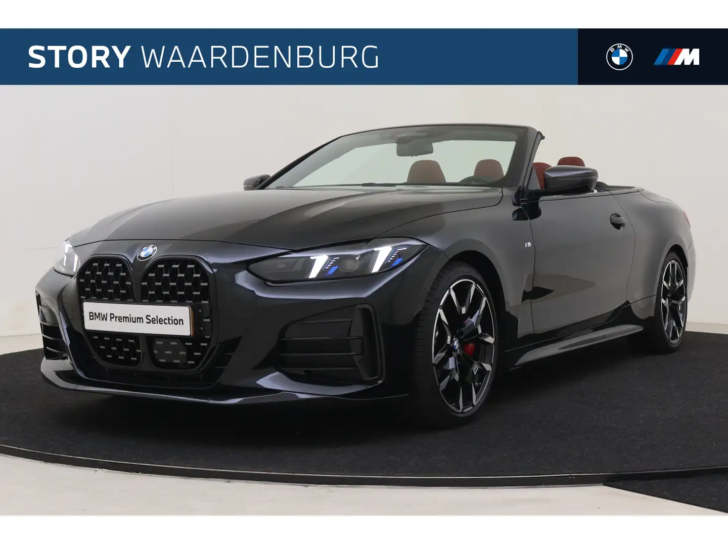 BMW 420 4 Serie Cabrio 420i High Executive M Sport Automaa Noir - 1