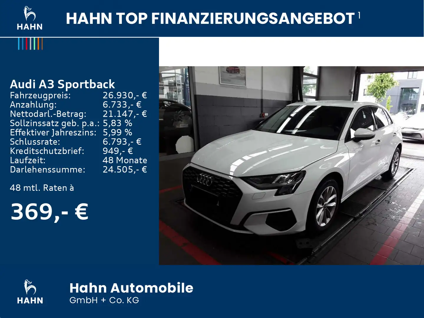 Audi A3 30TDI Navi Cam Tempo Virtual Klima Weiß - 2