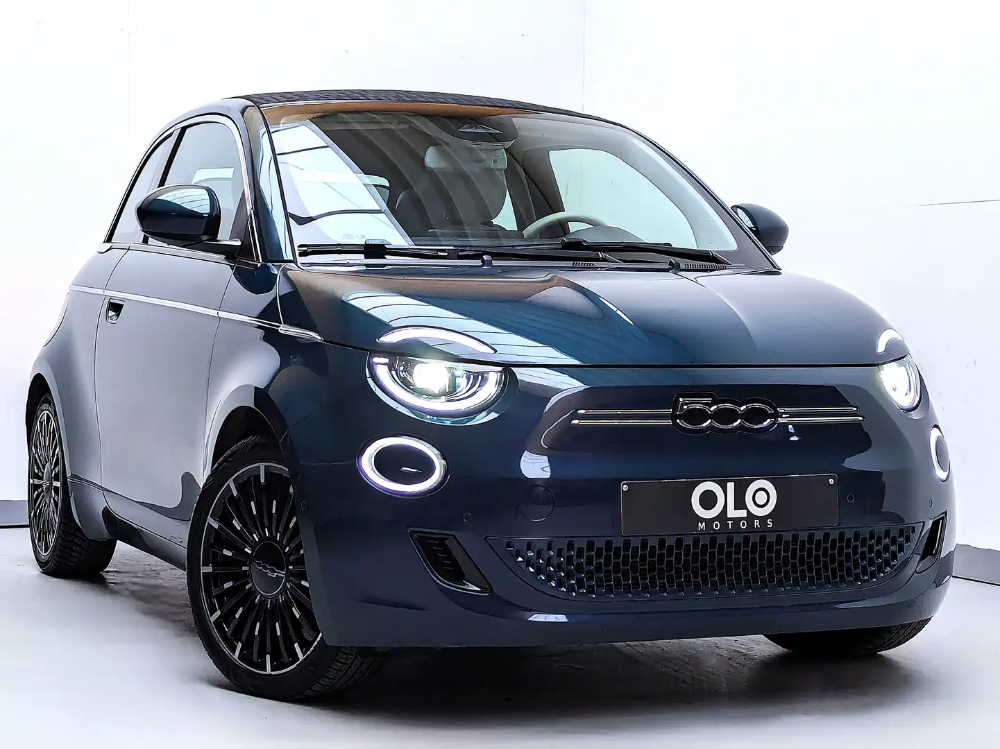Fiat 500C e-500 42 kWh La Prima - FULL OPTIONS - CABRIOLET Bleu - 1