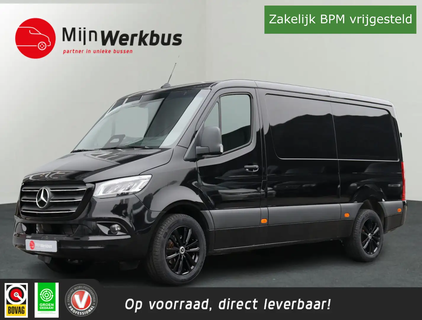 Mercedes-Benz Sprinter 317 1.9 CDI L2H1 Pro 170pk Navigatie | 3.5T Trekha Zwart - 1