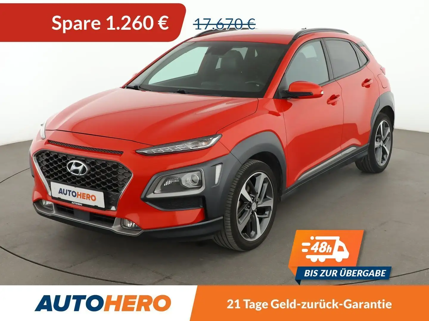 Hyundai KONA 1.6 TGDI Premium 4WD*NAVI*LED*CAM*TEMPO* Orange - 1