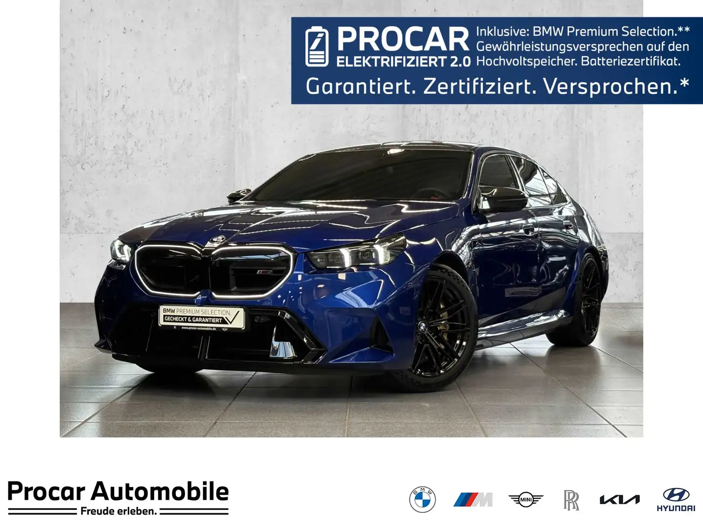 BMW M5 Limousine DA/PA Prof HuD B/W Carbon Keramik Blau - 1