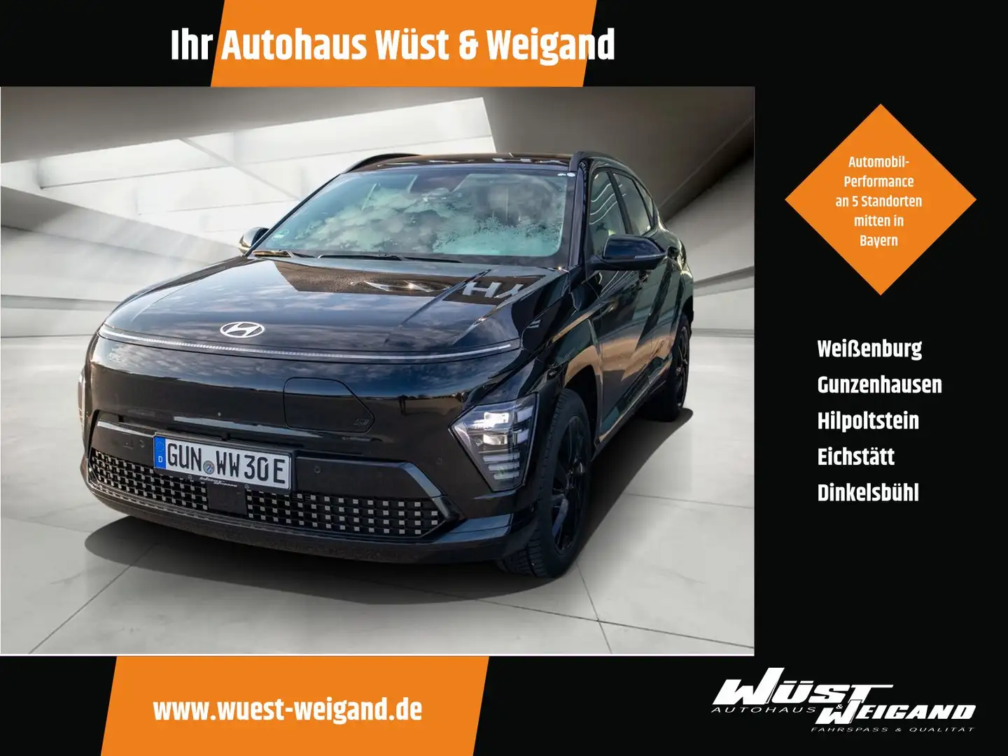 Hyundai KONA Kona EV 65,4 Prime, Assi-2 , Sitz-K,Bose, 19Zoll Noir - 1