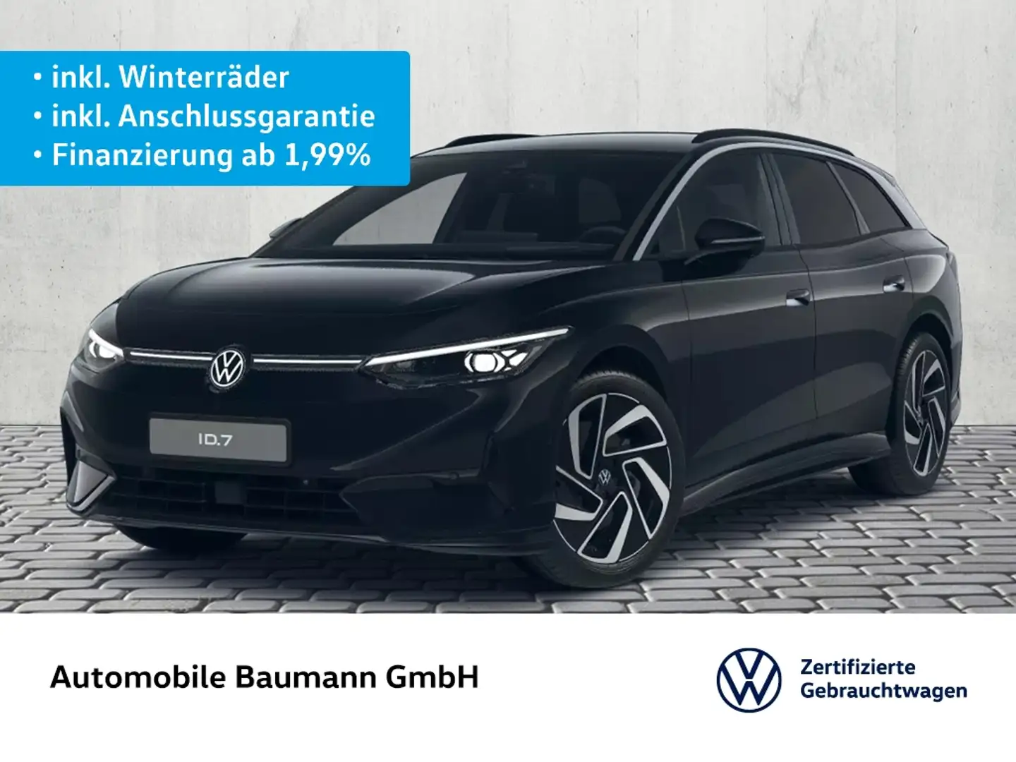 Volkswagen ID.7 Tourer Pro S *MATRIX*AHK*DCC*WÄPU* Schwarz - 1