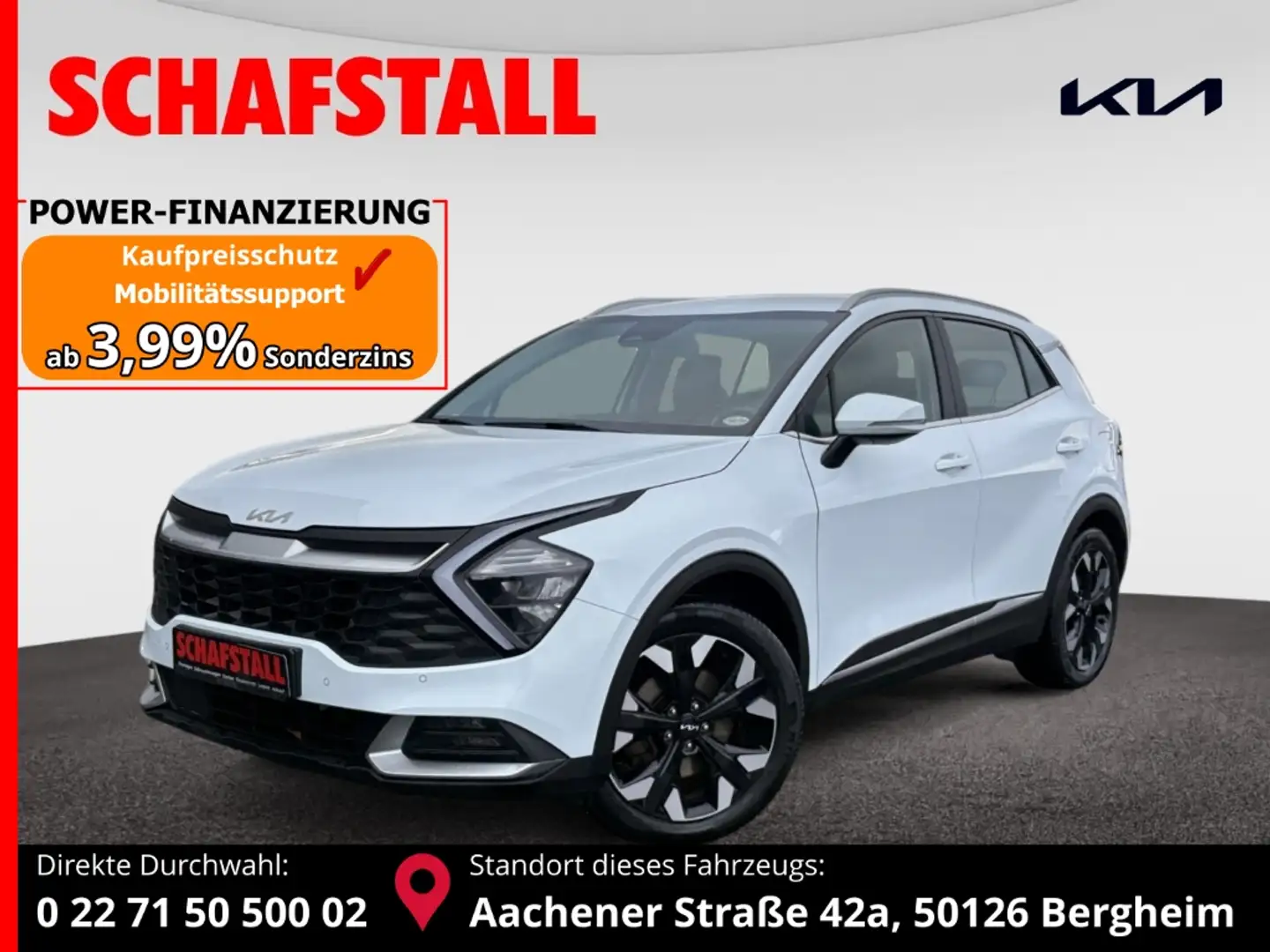 Kia Sportage 1.6 T-GDI Plug-in Hybrid 4WD NAVI KAMERA TEMPOMAT Bílá - 1