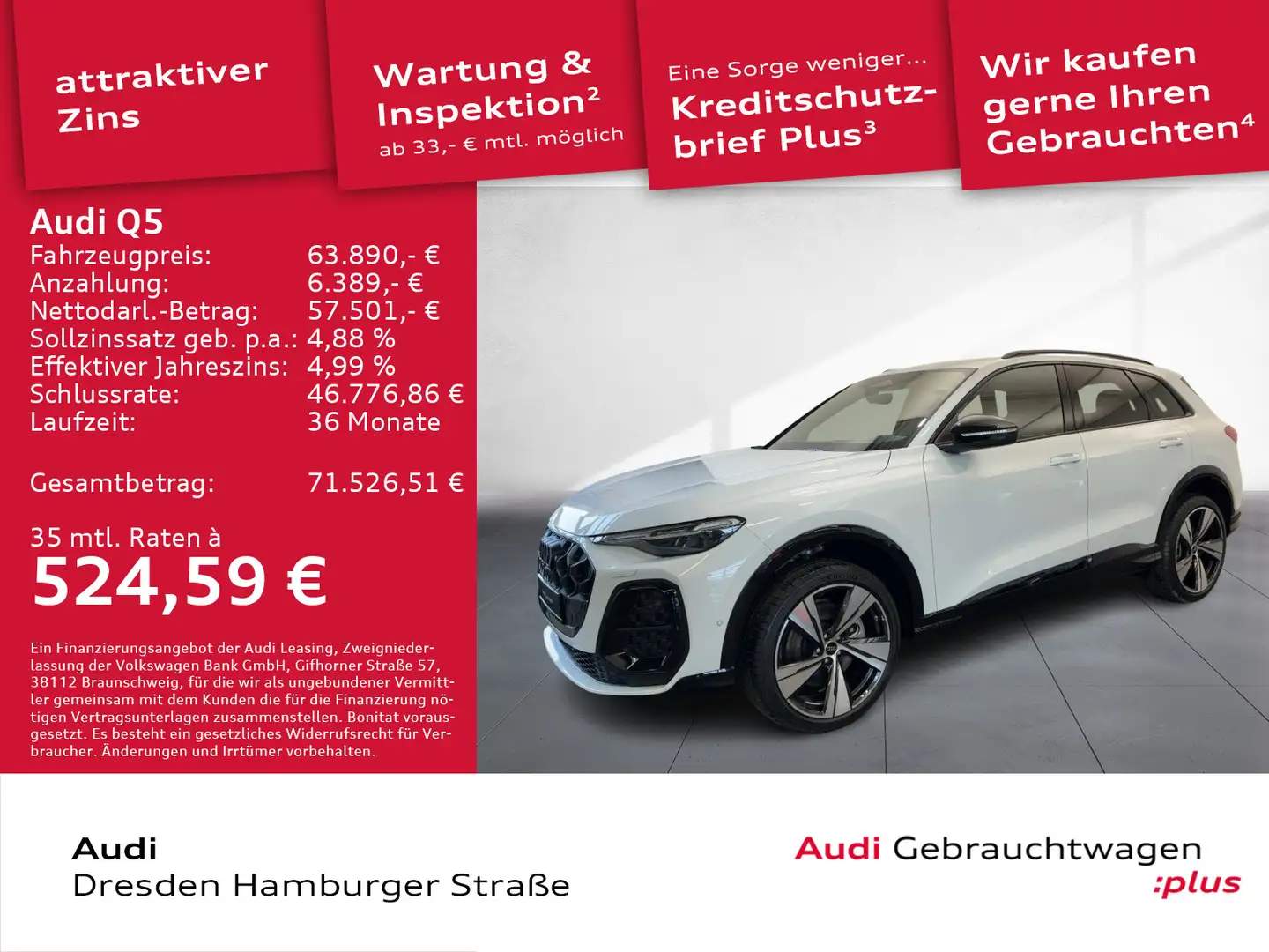 Audi Q5 SUV TDI quattro 150 kW S tronic Weiß - 1