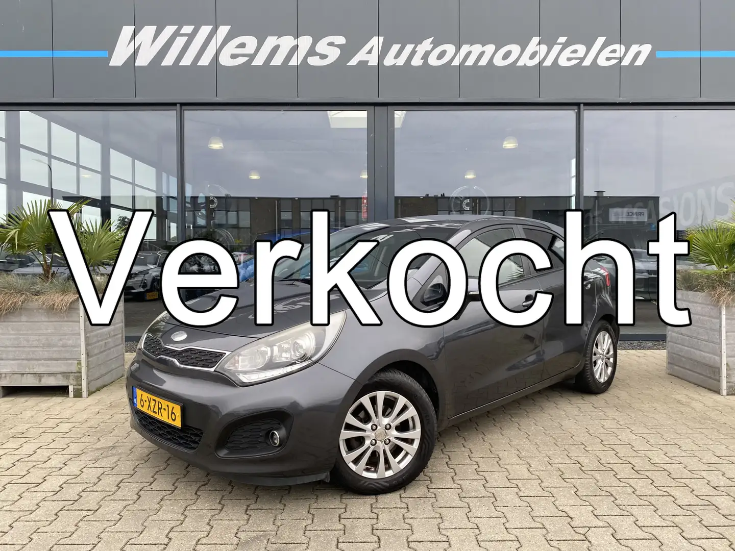 Kia Rio 1.2 CVVT World Cup Edition Cruise Control, PDC & A Grijs - 1