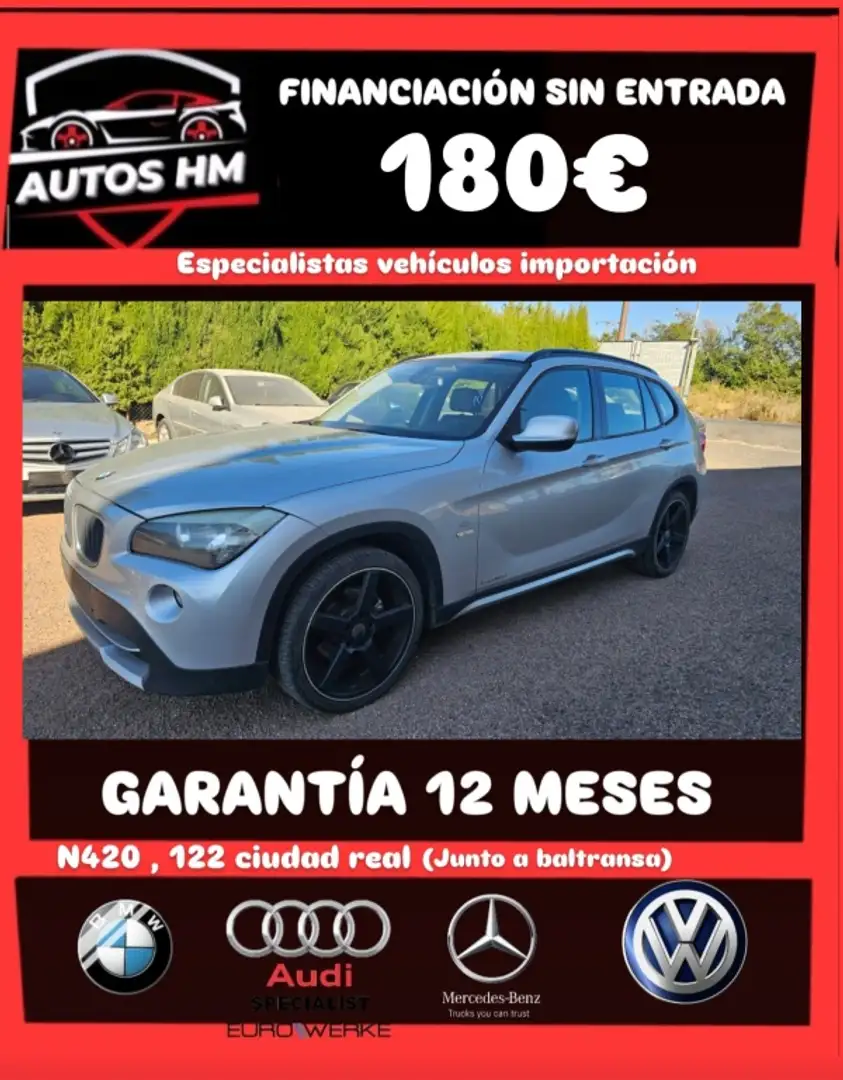 BMW X1 sDrive 18d Gris - 2