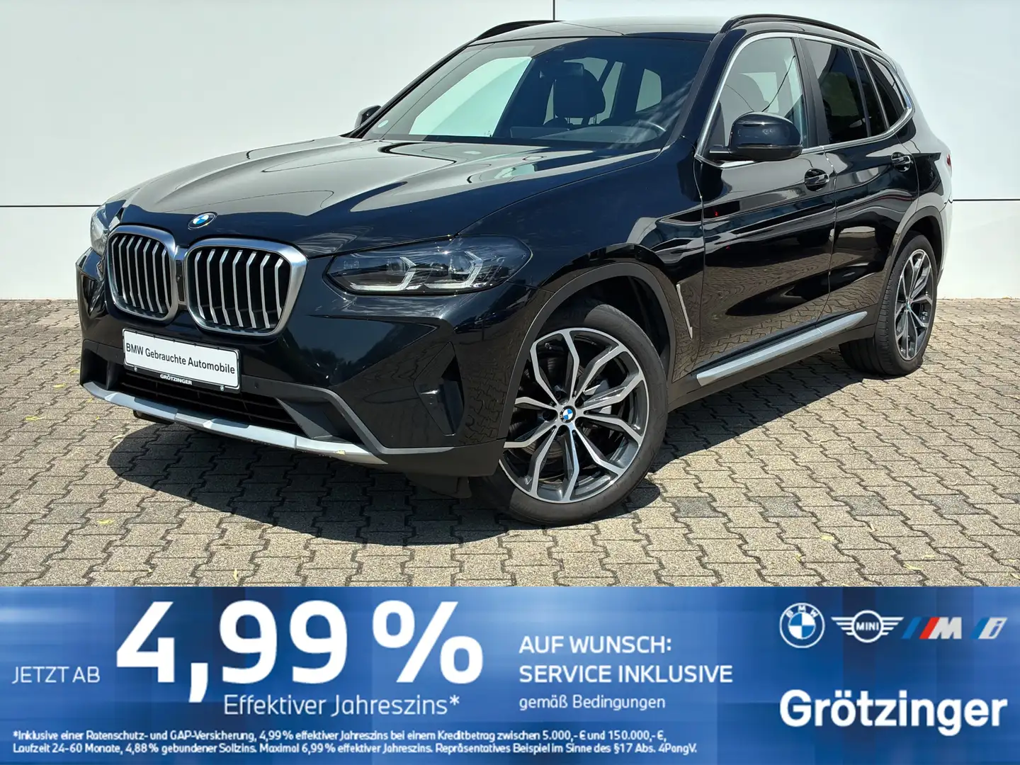 BMW X3 xDrive20d LED+SHZ+HUD+LiveCock+APP Schwarz - 1
