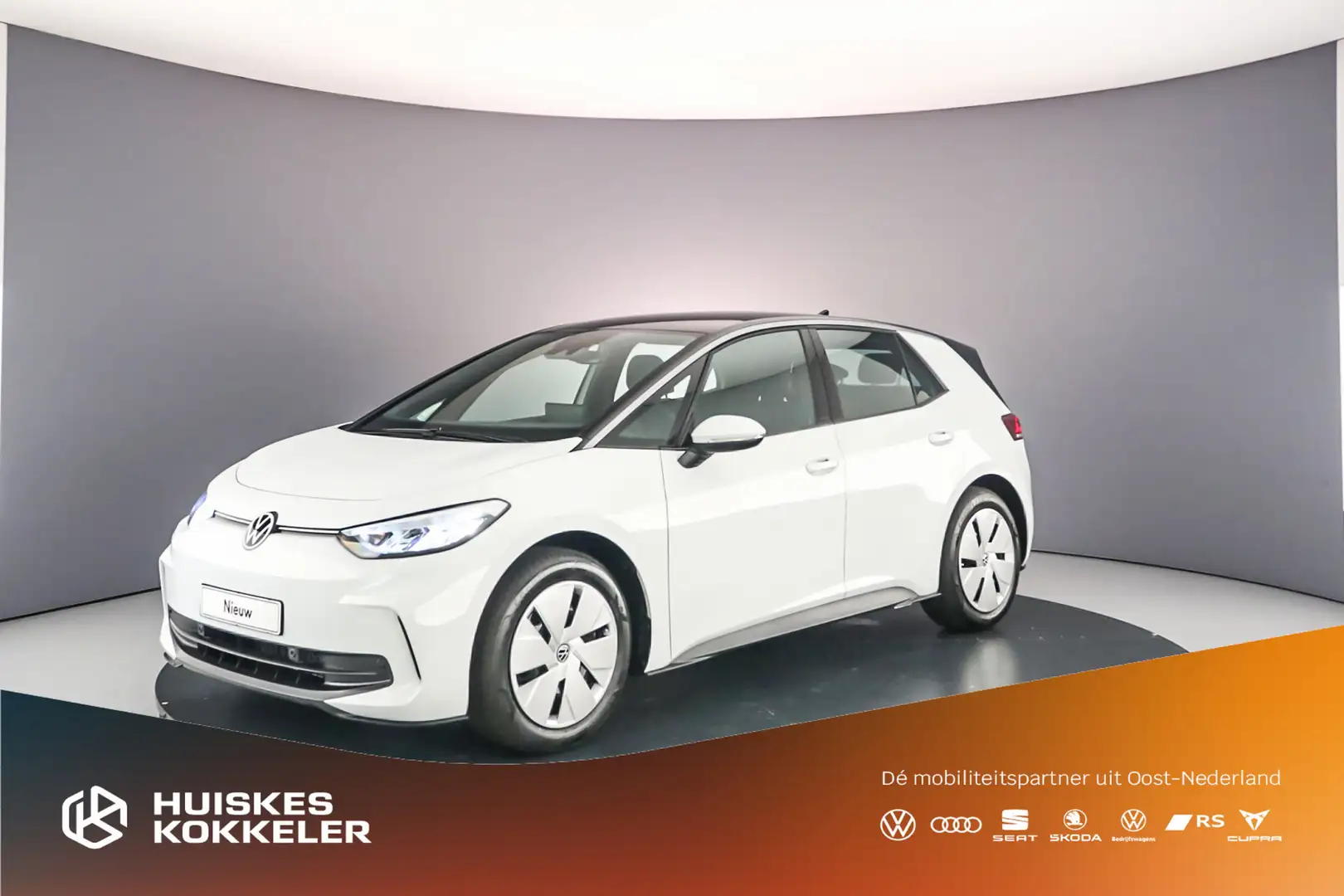 Volkswagen ID.3 Elektromotor 52 kWh 170pk Pure Oranje Edition Wit - 1