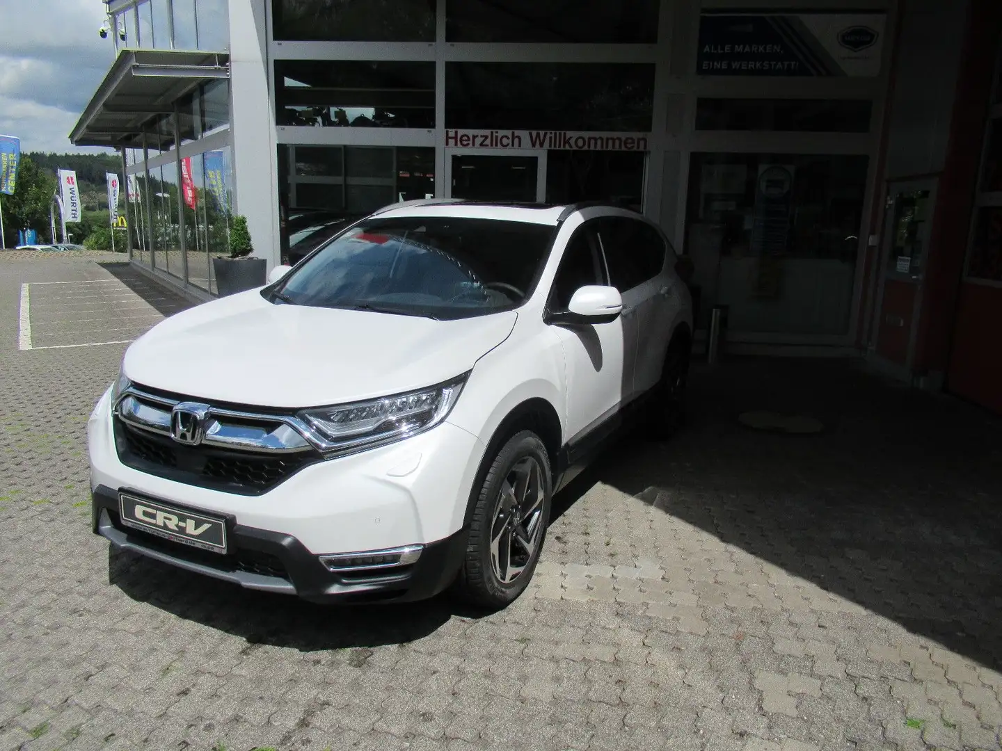 Honda CR-V 1.5 T 4WD Executive Navi Pano  AHK  BT Blanc - 1