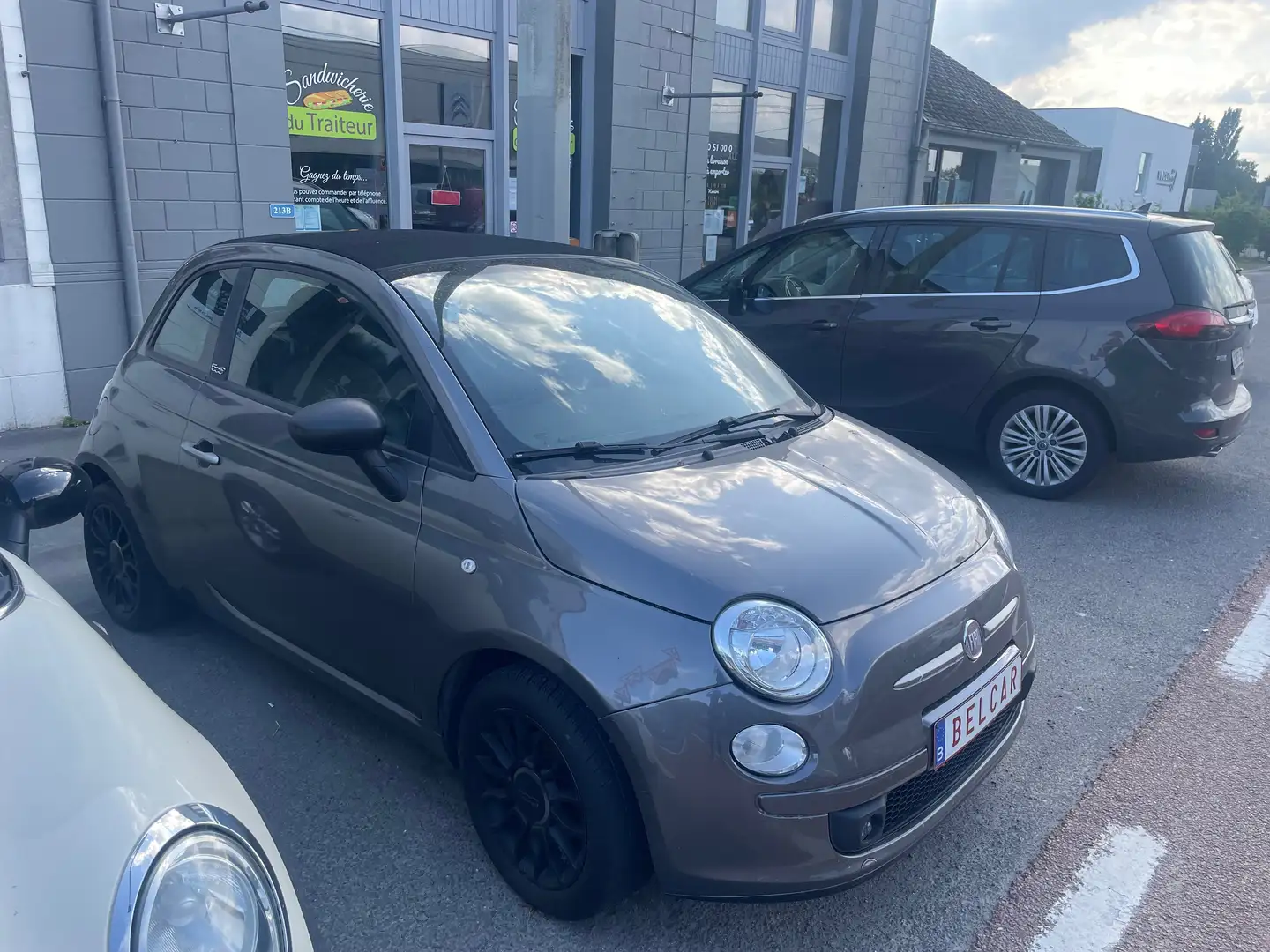 Fiat 500C 500C 0.9 T TwinAir Lounge Stop Grijs - 1