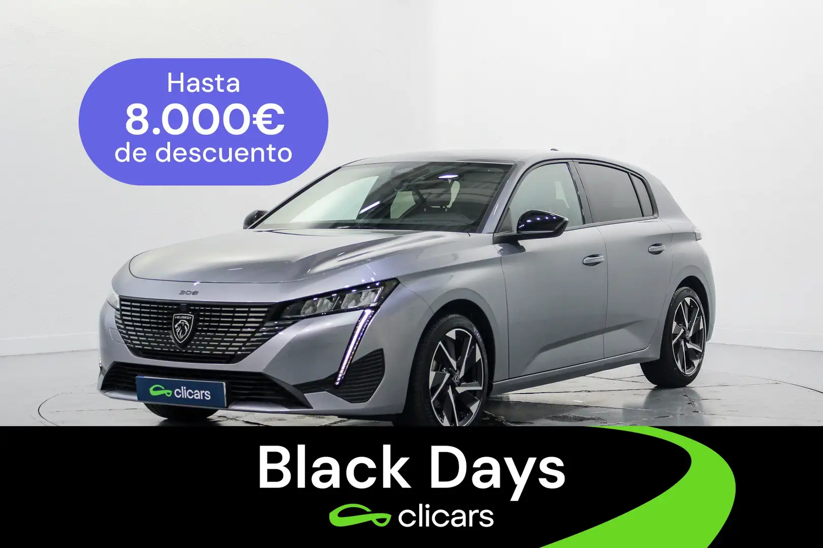 Peugeot 308 1.2 PureTech S&S Allure 130 Zilver - 1