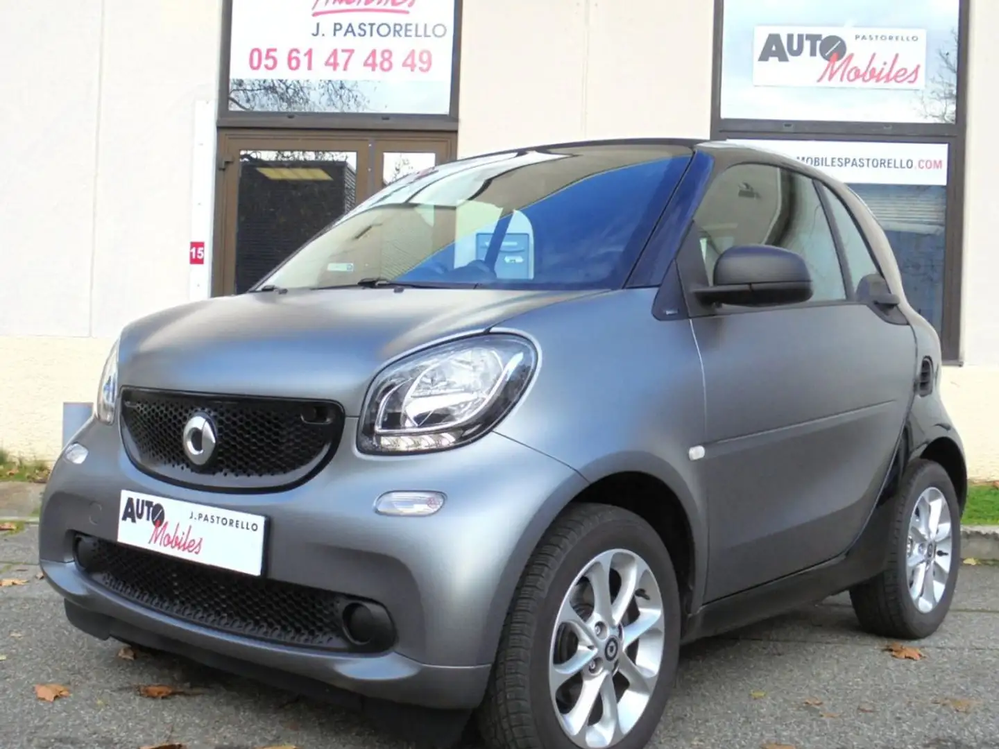 smart forTwo COUPE 1L 71 CH PASSION TWINAMIC Gris - 1