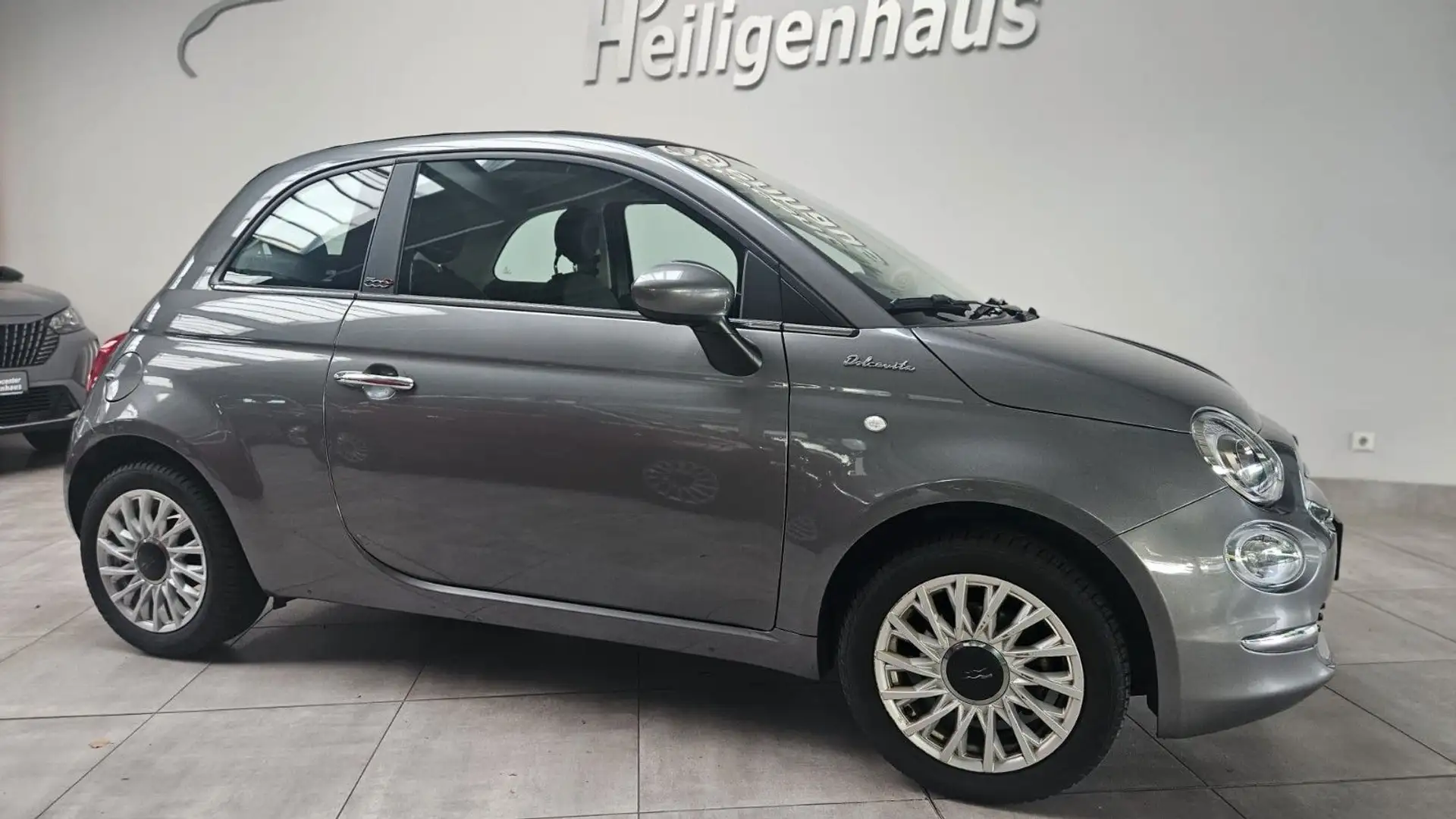 Fiat 500C Dolcevita Leder Alu Allwetter Klimaautomat Grau - 2