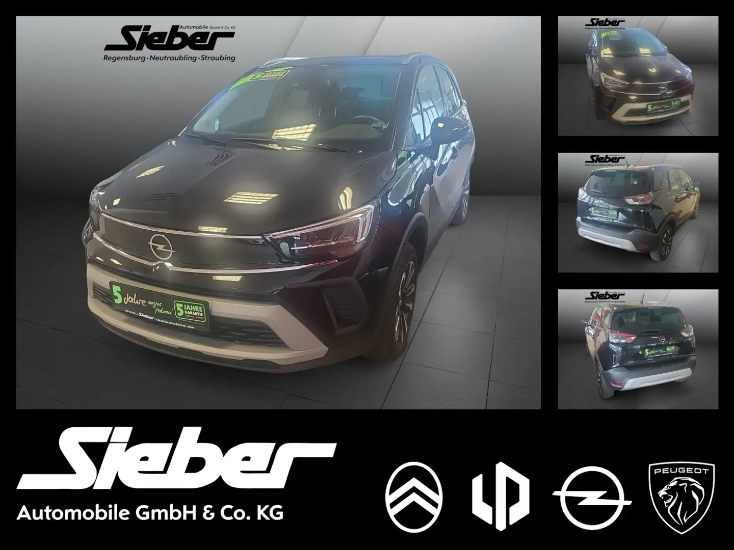 Opel Crossland 1.2 Turbo Elegance *Navi*LED*Tempomat* Schwarz - 1