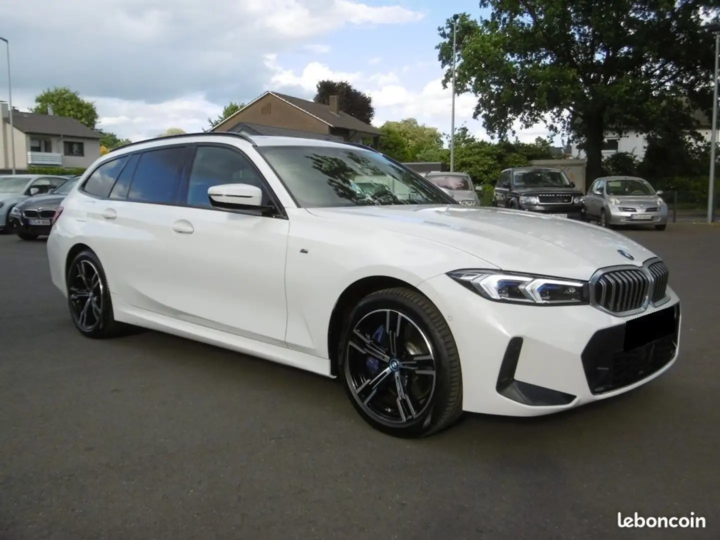 BMW 330 Touring 330e M SPORT 292CH-GPS-LED-CAMERA-TOIT OUV Weiß - 2