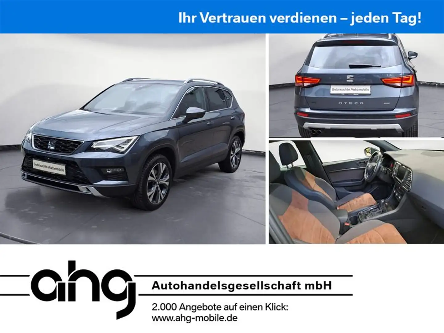 SEAT Ateca 2.0 TSI AHK Silber - 1