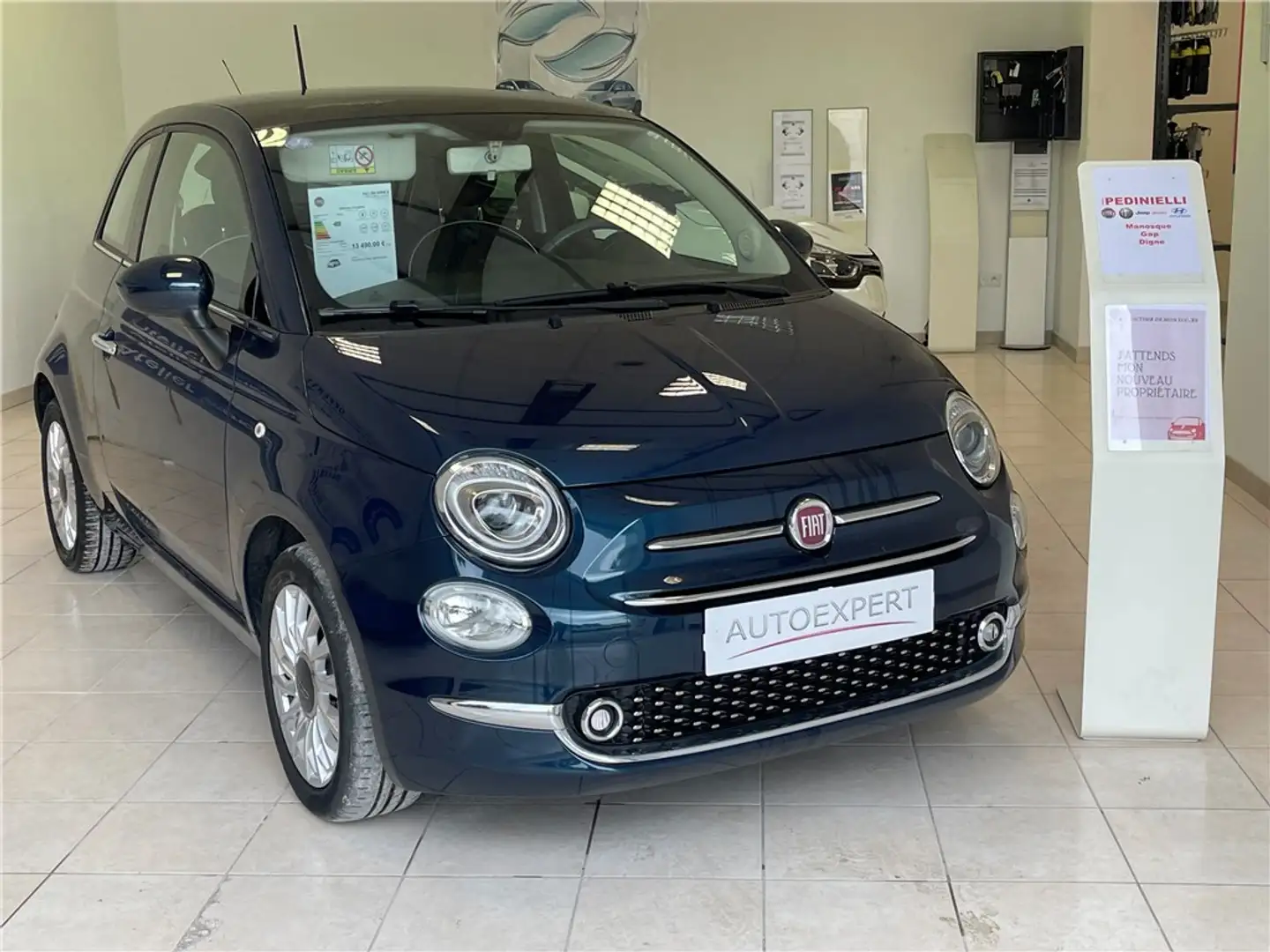 Fiat 500 500 1.2 69 ch Bleu - 1