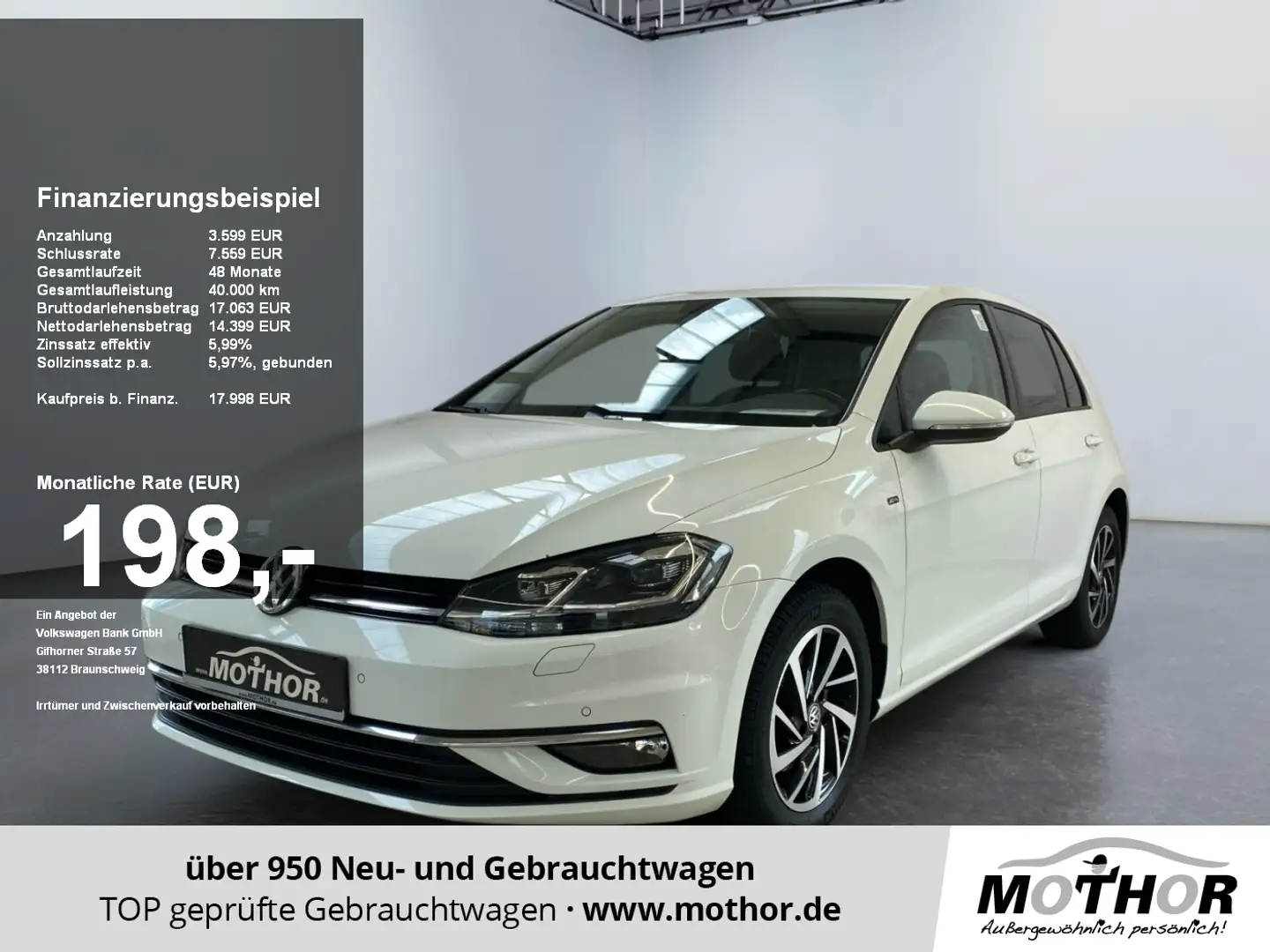 Volkswagen Golf VII Limousine Join 1.5TSI DSG LED NaviKamera Weiß - 1