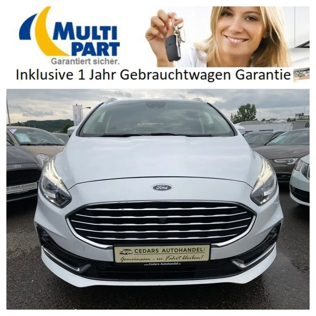 Ford S-Max 2.0 TDCI Aut. Titanium 1Hd LED Navi ACC Kamera AHK Fehér - 2