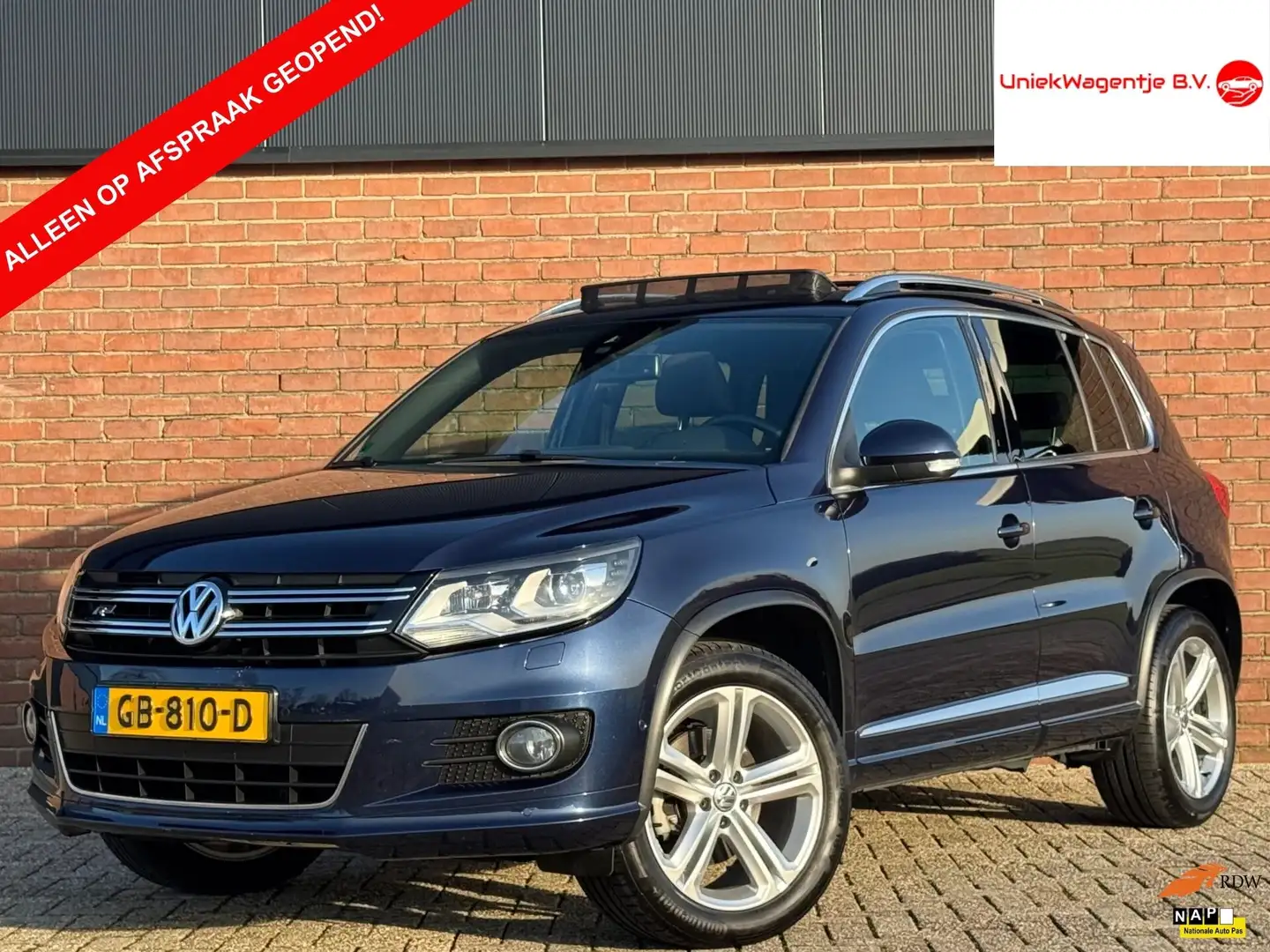 Volkswagen Tiguan 1.4 TSI R-LINE | NL-AUTO! | PANODAK! Blau - 1