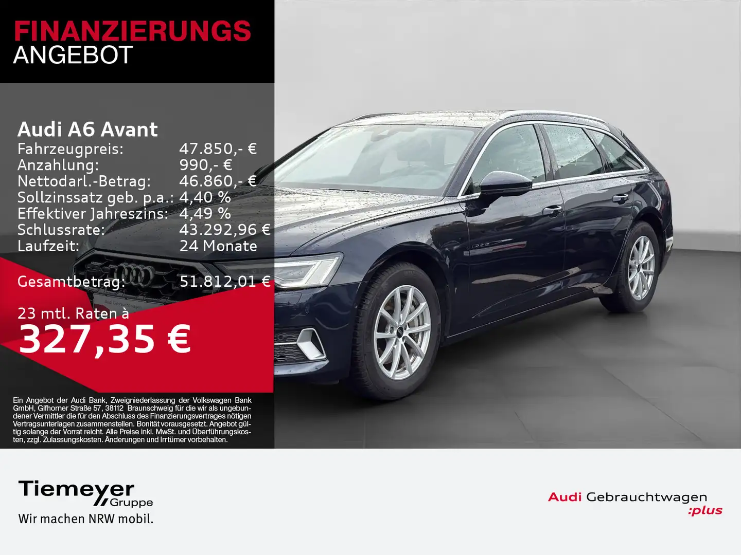 Audi A6 45 TFSI Q ADVANCED LM19 AHK MEMORY MATR Blau - 1