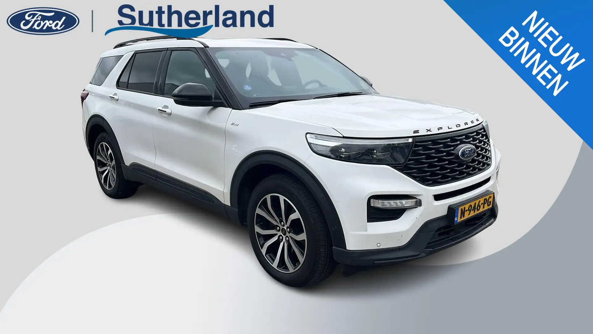 Ford Explorer 3.0 V6 EcoBoost PHEV ST-Line 457pk | Adaptieve Cru Blanc - 1
