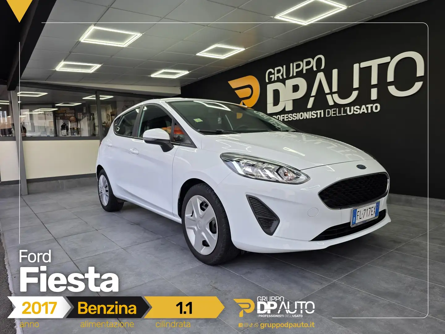 Ford Fiesta Fiesta 5p 1.1 Plus 70cv Blanc - 1