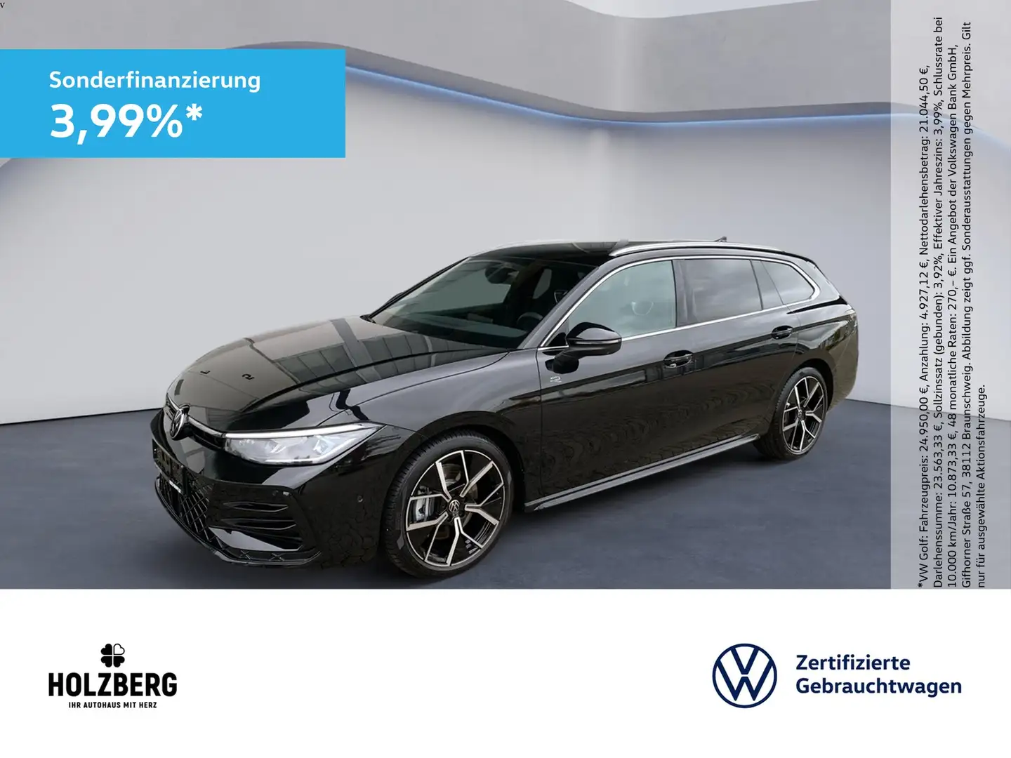 Volkswagen Passat 2.0 TDI R-Line 4MOTION DSG AreaView+AHK+IQLight Schwarz - 1