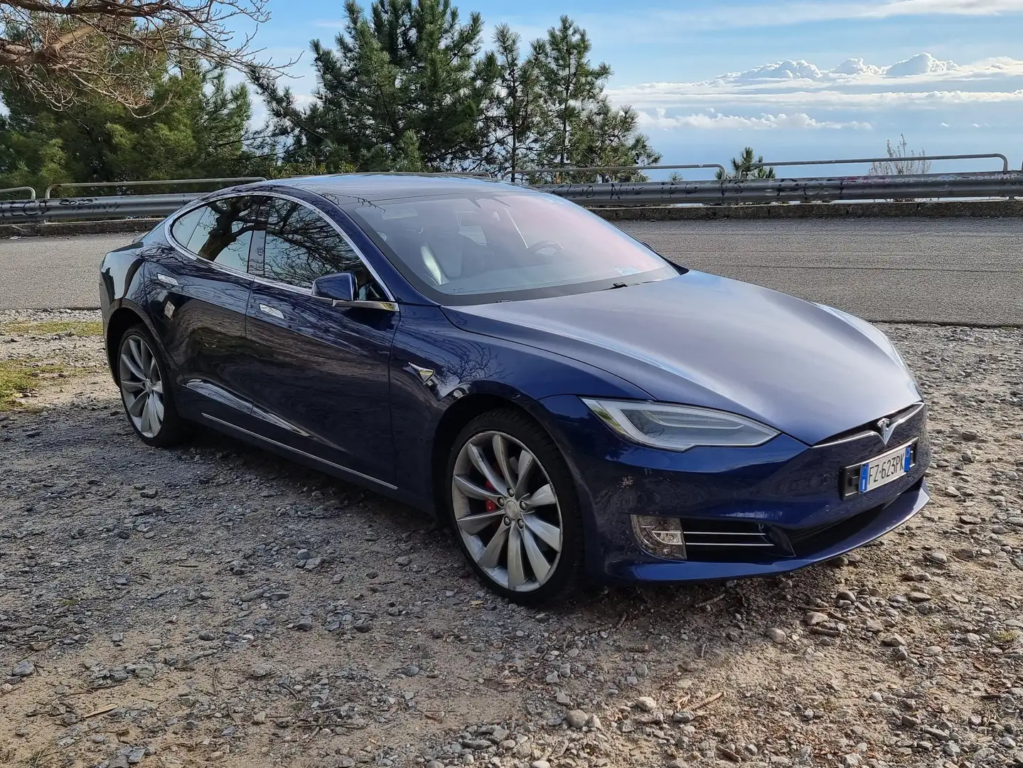 Tesla Model S Model S Performance AWD supercharger gratis Blu/Azzurro - 2