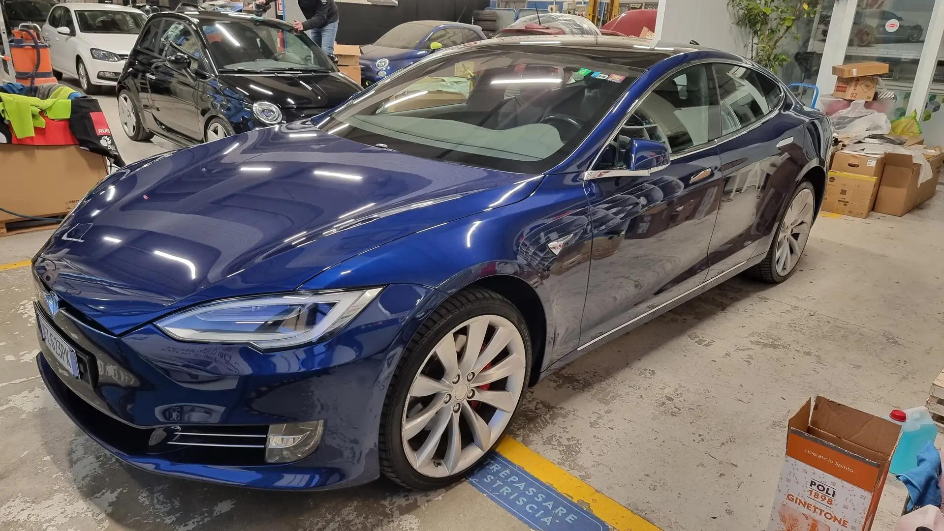Tesla Model S Model S Perf. Dual Motor supercharger gratis Blu/Azzurro - 1