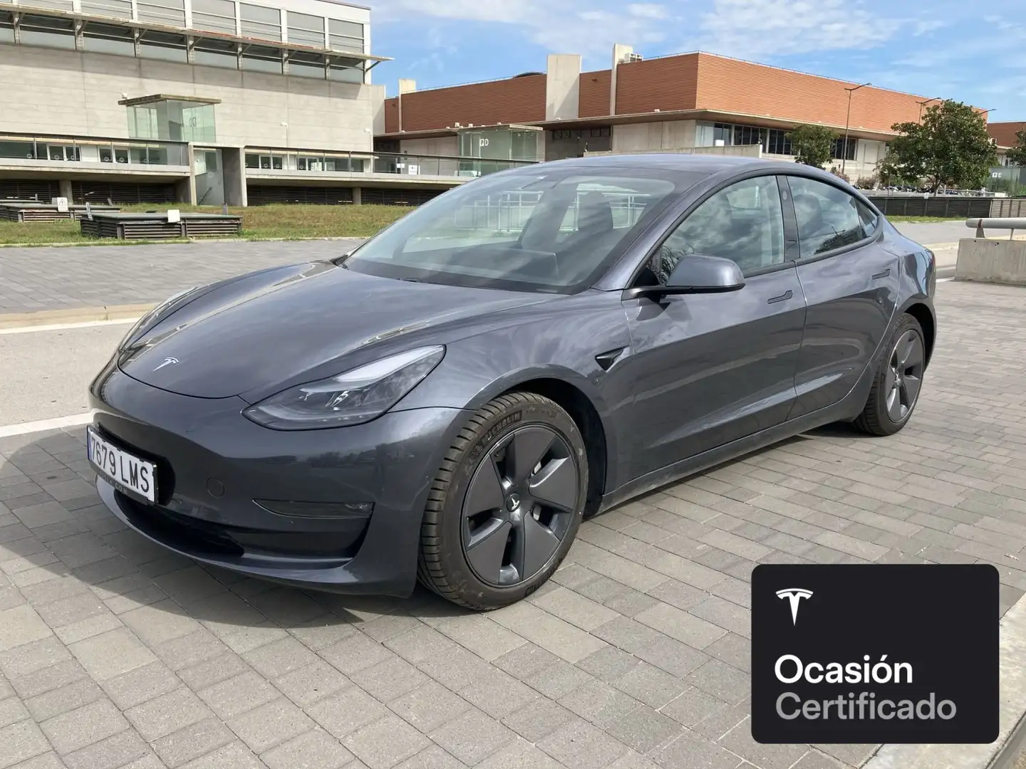 Tesla Model 3 Long Range AWD Argent - 1