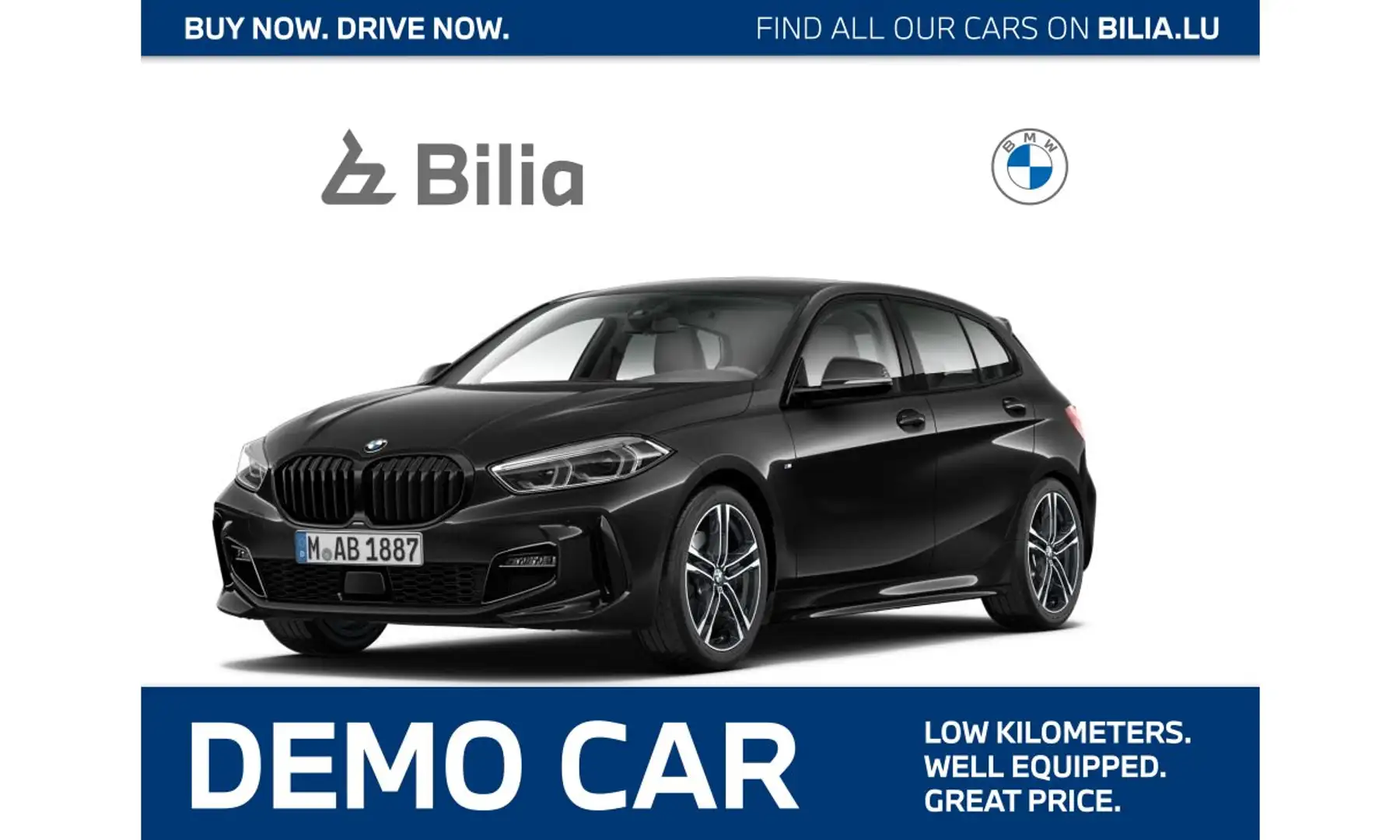 BMW 118 d M Sport DAB LED RFK Tempomat Parkassistent Noir - 1
