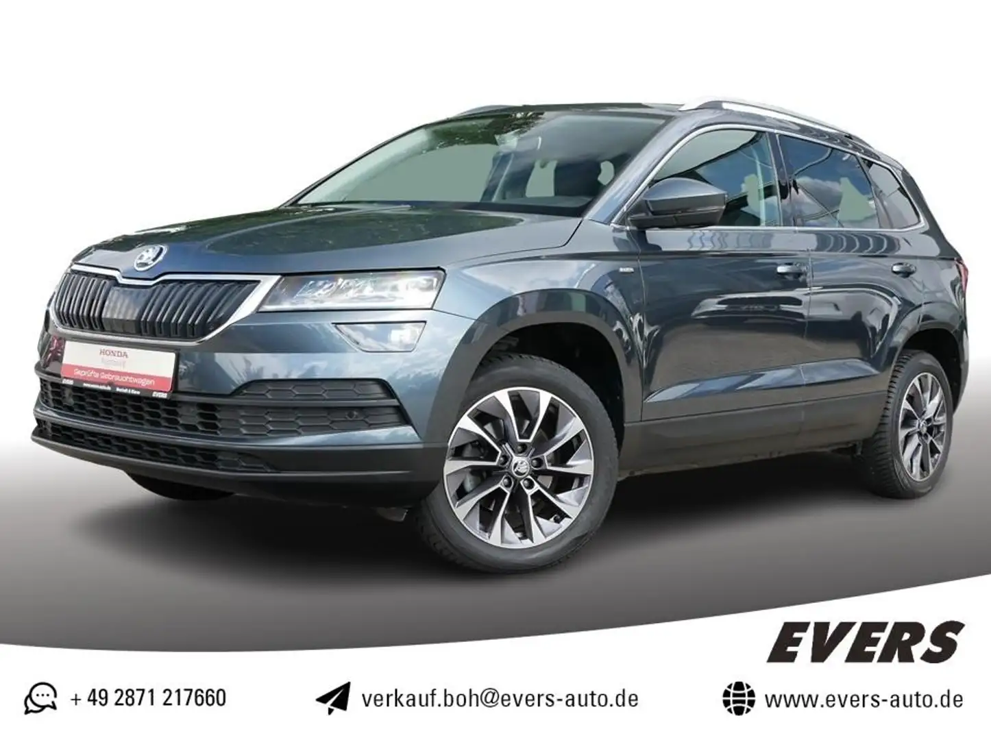 Skoda Karoq 1.5 TSI DSG DRIVE 125 NAVI+LED+PANORAMAD. Сірий - 1