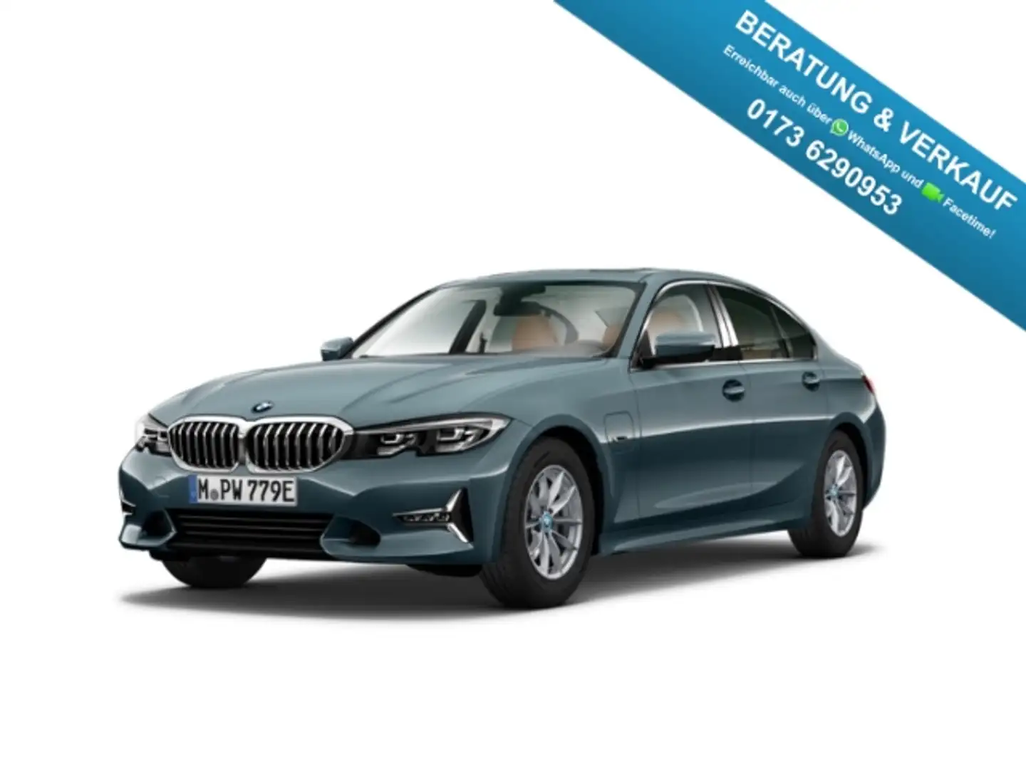 BMW 330 E A HUD AHK-klappbar AHK Navi Leder Digitales Cock Blau - 1